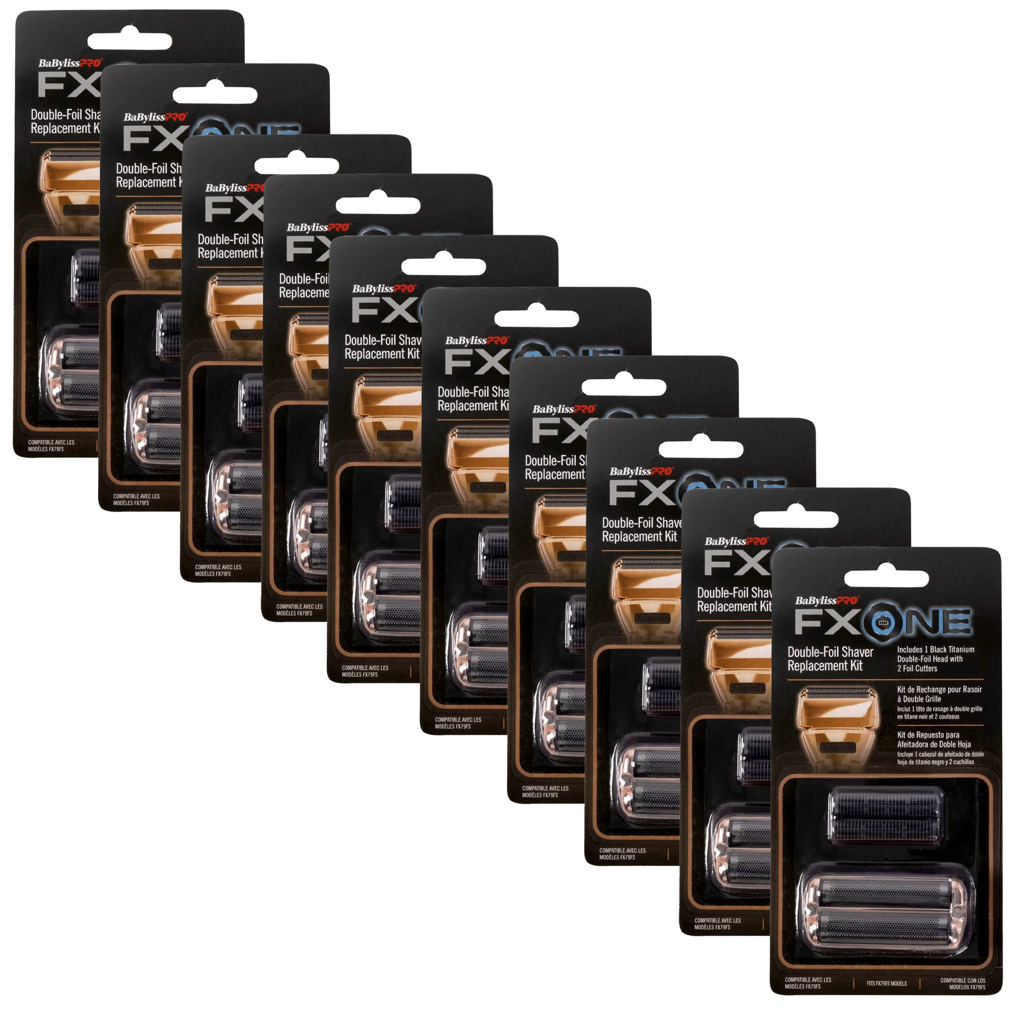 10 Unit BaByliss Pro FXONE Double Foil Shaver Replacement Foil and Cutter