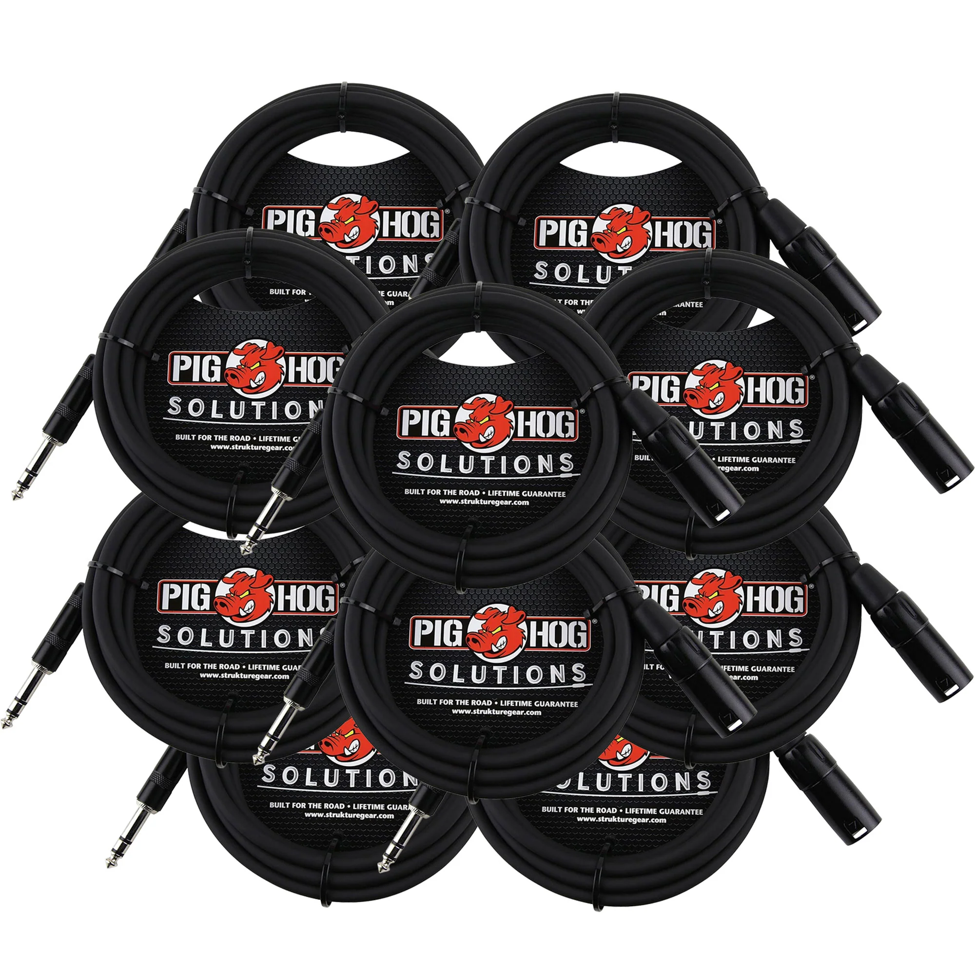 10x Pig Hog 1/4" TRS to XLR Balance Adaptor Cable, 15 Feet PX-TMXM15 - Image 4