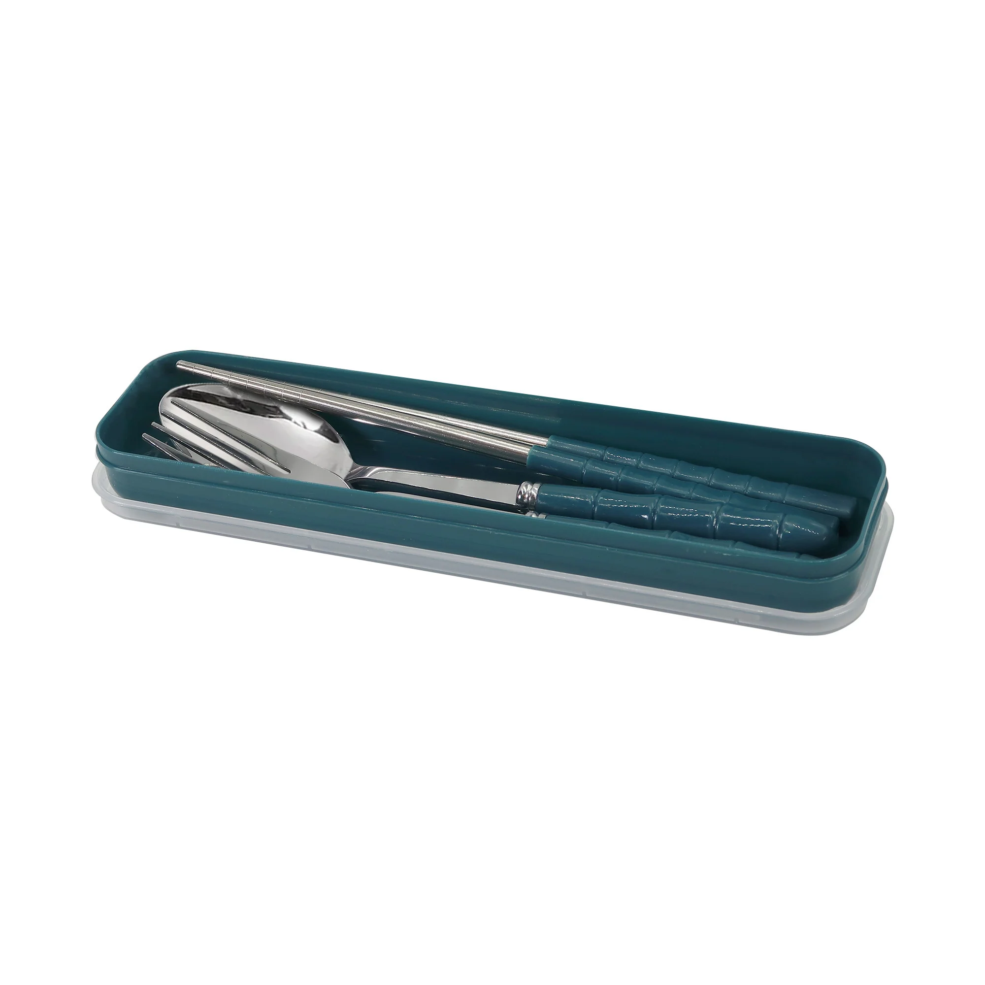 Eco-Friendly Stainless Steel Cutlery Set – Spoon, Fork & Chopsticks in Convenient Case for Students, Camping, Weddings and Travel - 20 Units - Image 6