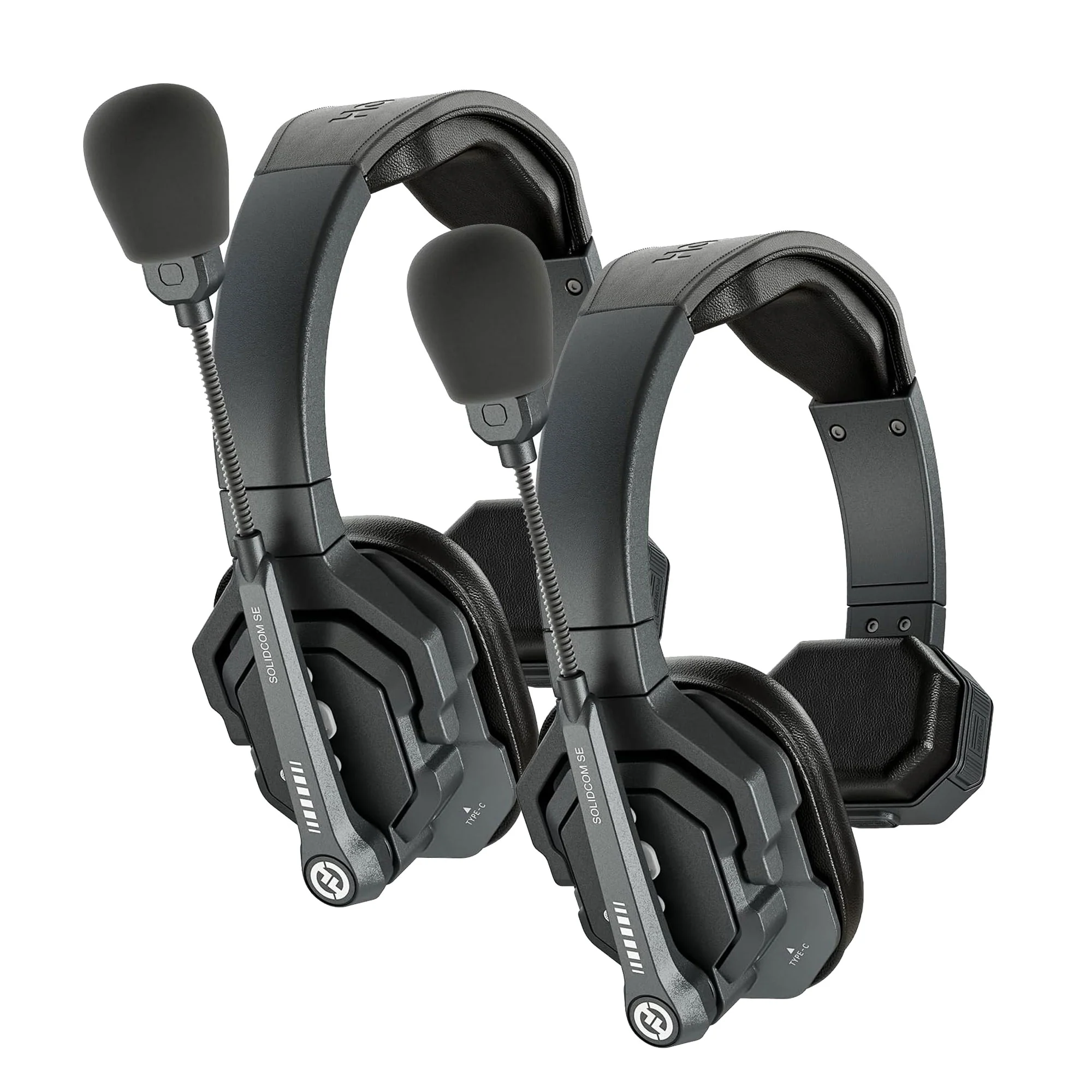 2-Pack Hollyland Solidcom SE Global Full-Duplex Wireless Single-Ear Remote Headset (2.4 GHz)