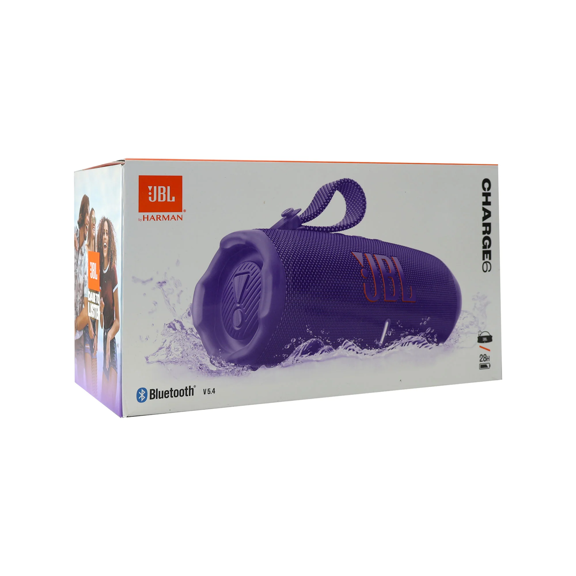 2x JBL Charge 6 Portable Bluetooth Wireless Speaker (Purple) - Image 3