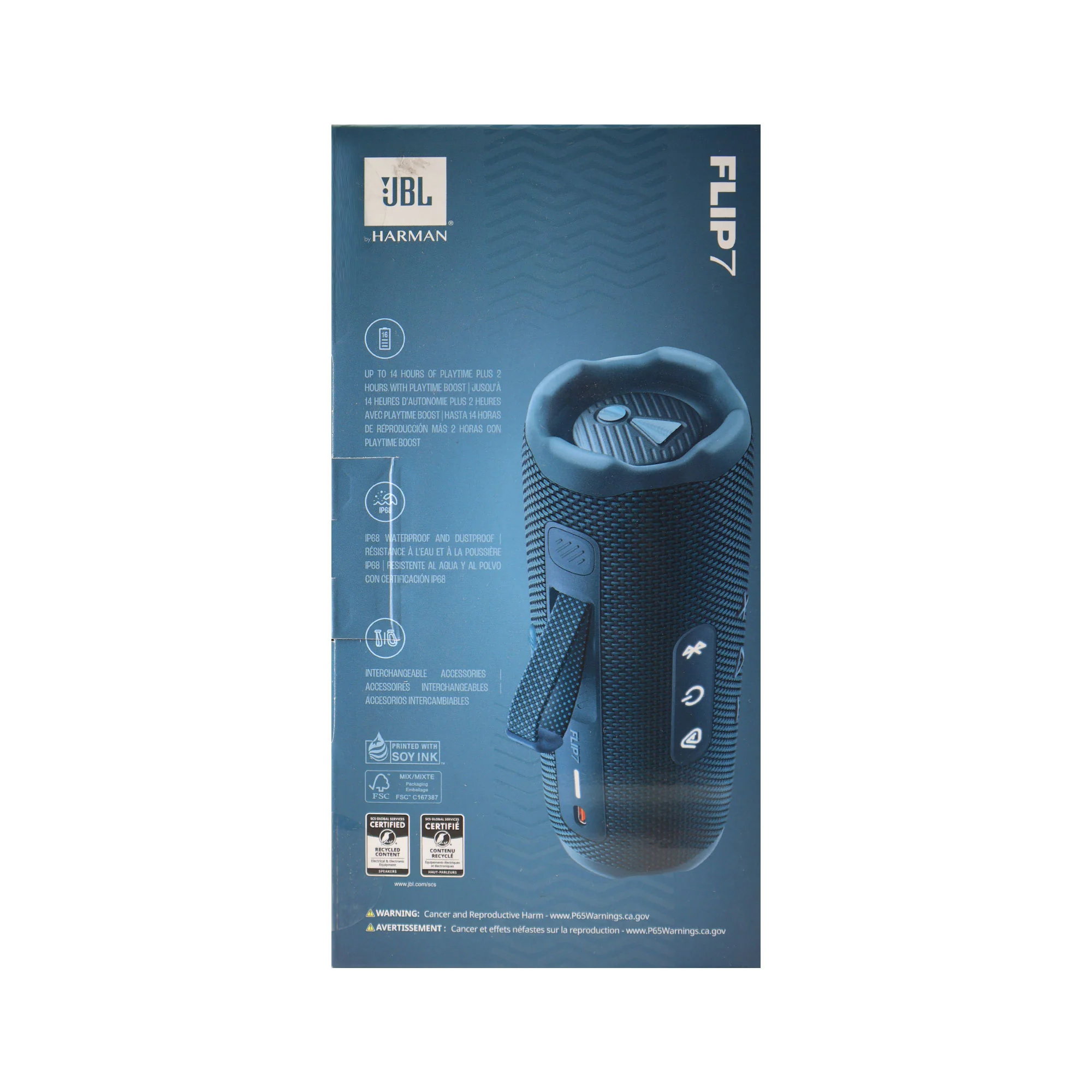 2x JBL Flip 7 Portable Waterproof Bluetooth Speaker (Blue) - Image 10