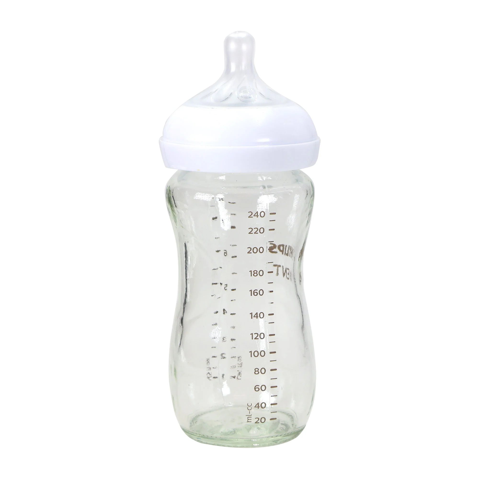 2x Philips Avent Natural Glass Baby Bottles with Natural Response Nipples (Medium Flow, Flow 3), 8oz, 2-Pack, SCY913/02 - Image 8
