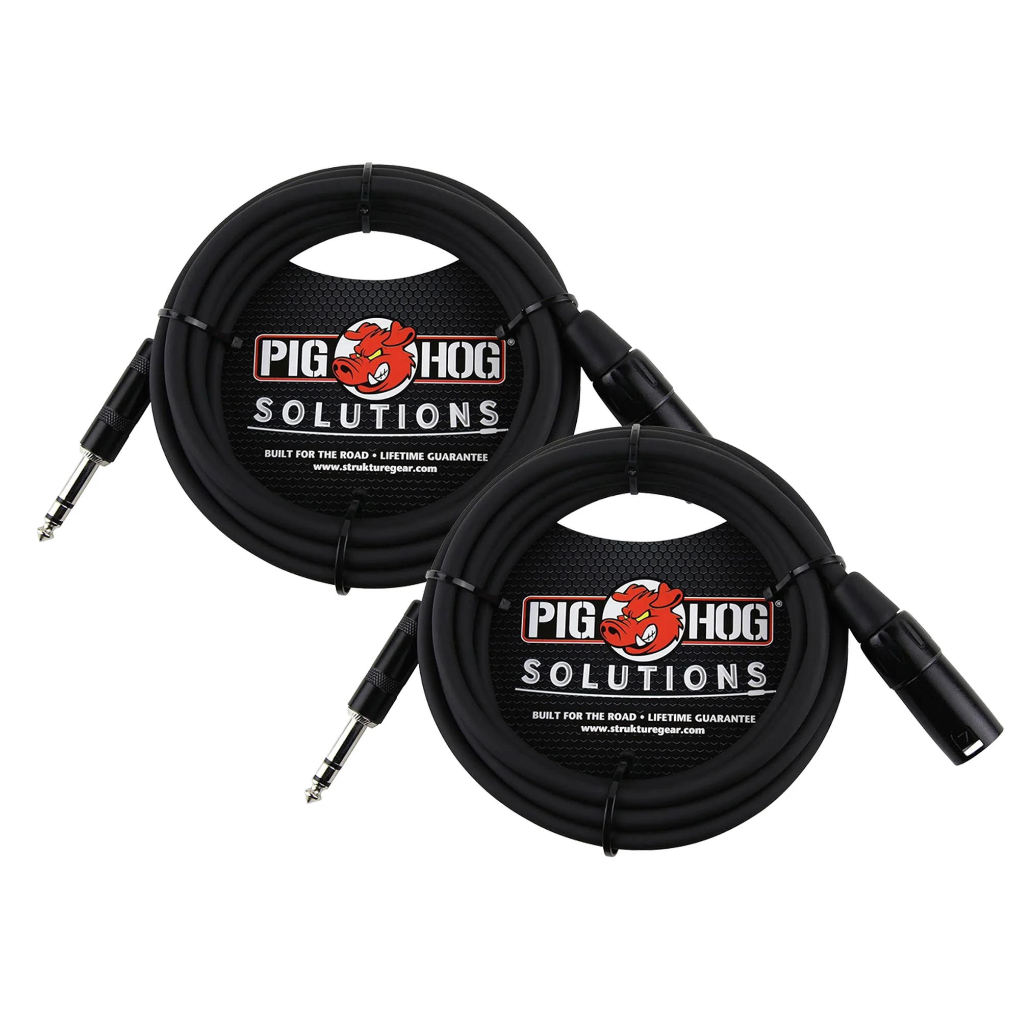 2x Pig Hog 1/4" TRS to XLR Balance Adaptor Cable, 15 Feet PX-TMXM15 - Image 4