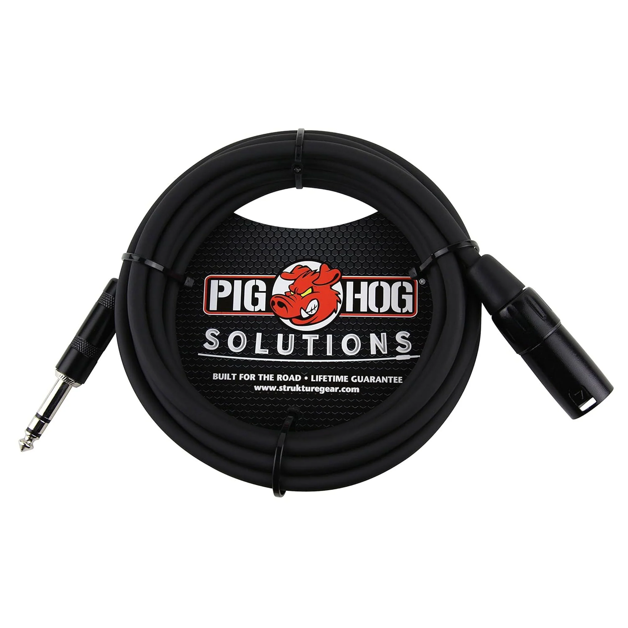 2x Pig Hog 1/4" TRS to XLR Balance Adaptor Cable, 25 Feet PX-TMXM25 - Image 2
