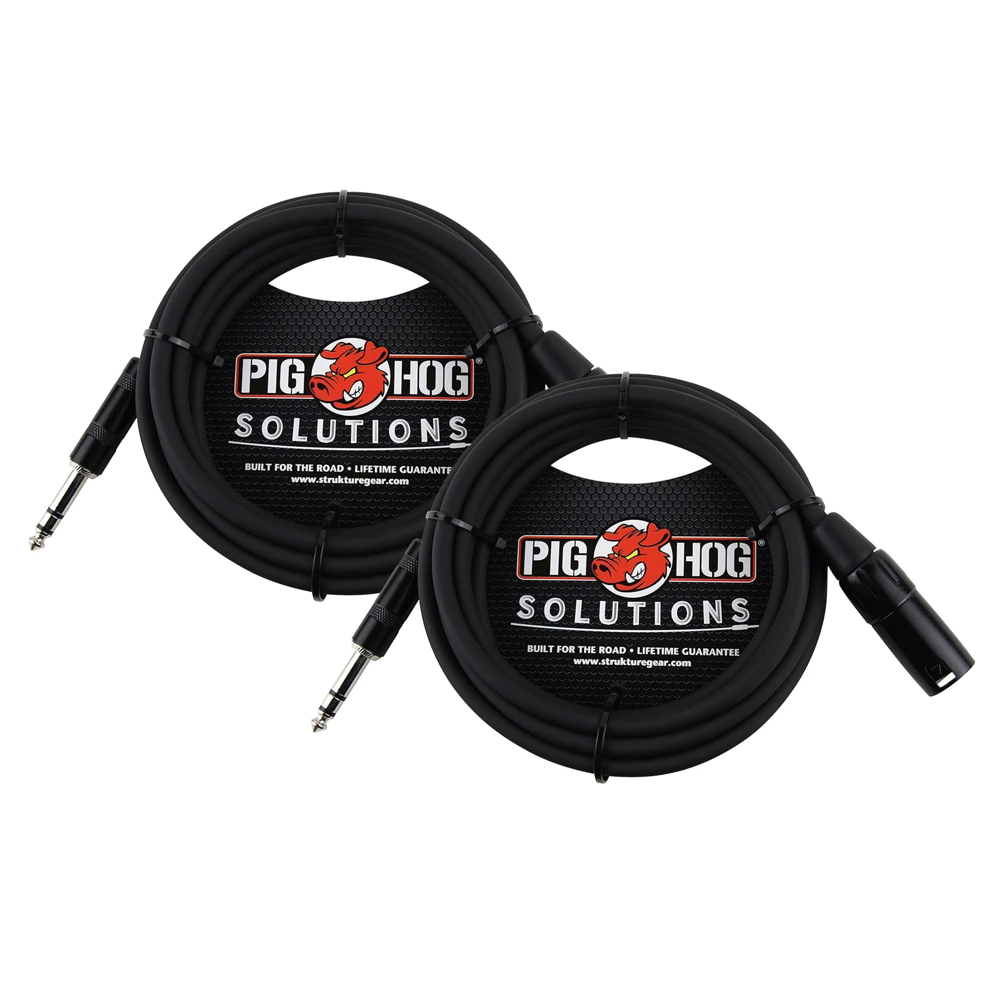 2x Pig Hog 1/4" TRS to XLR Balance Adaptor Cable, 25 Feet PX-TMXM25 - Image 4