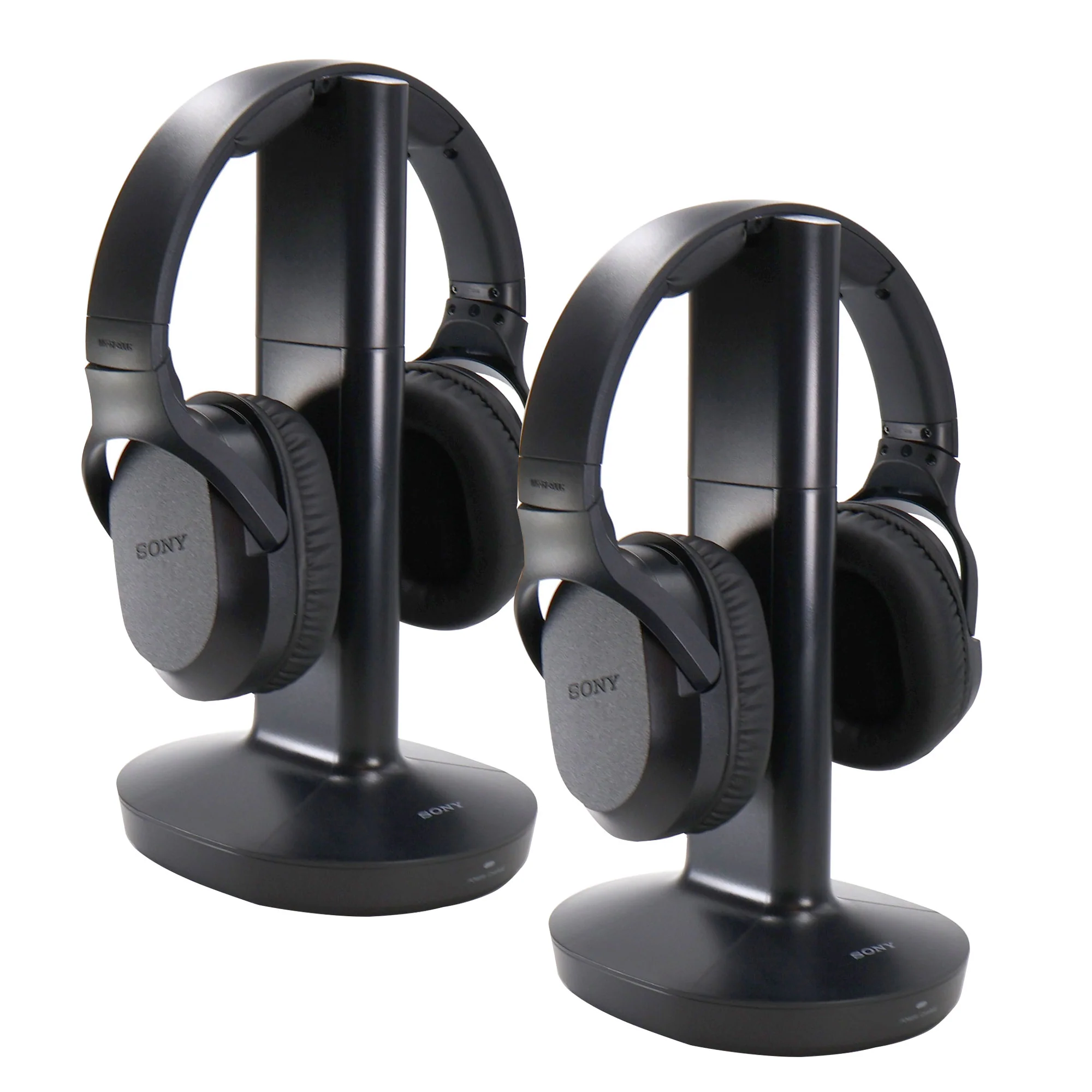 2x Sony RF400 Wireless Home Theater Headphones for Watching TV (WHRF400), Black