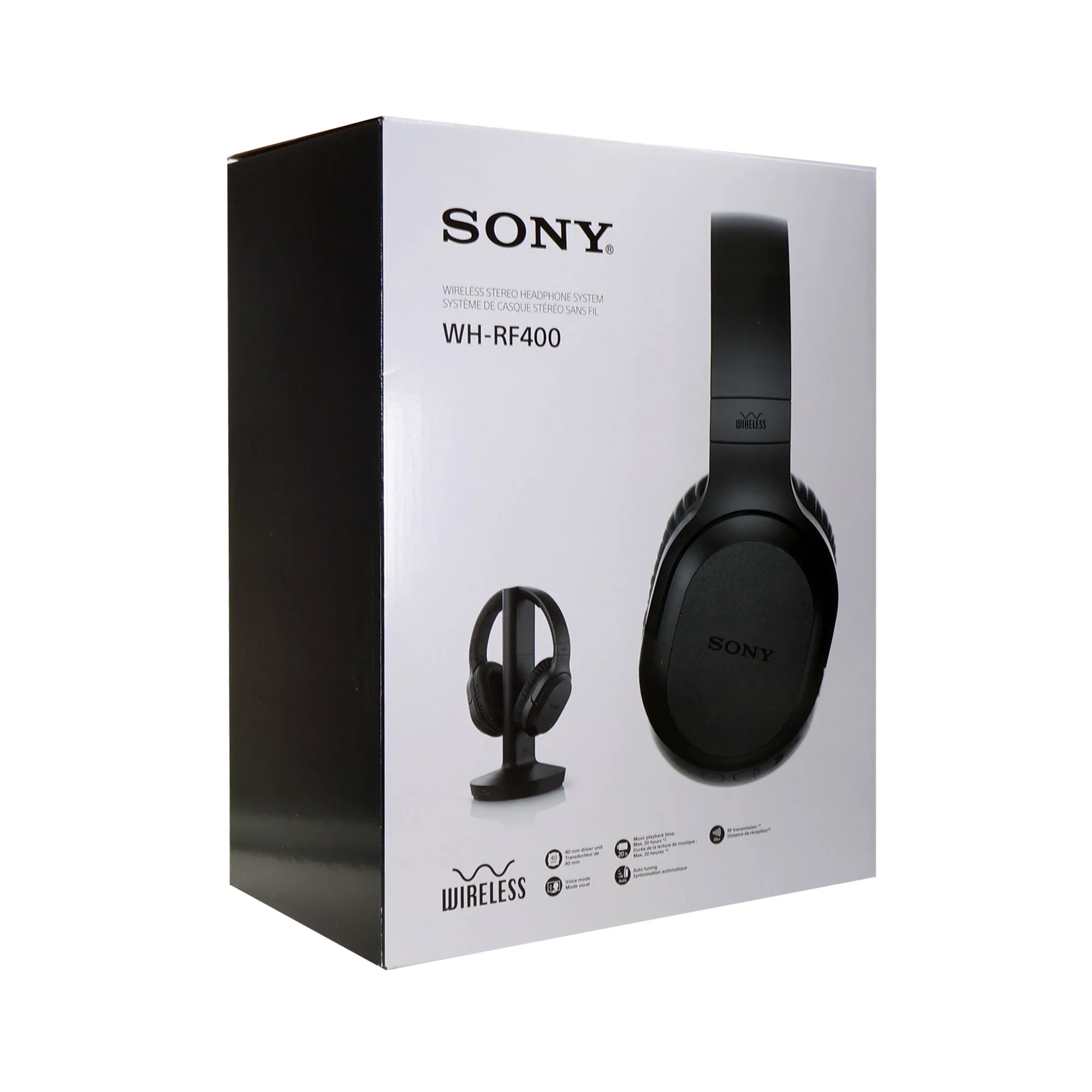 2x Sony RF400 Wireless Home Theater Headphones for Watching TV (WHRF400), Black - Image 6