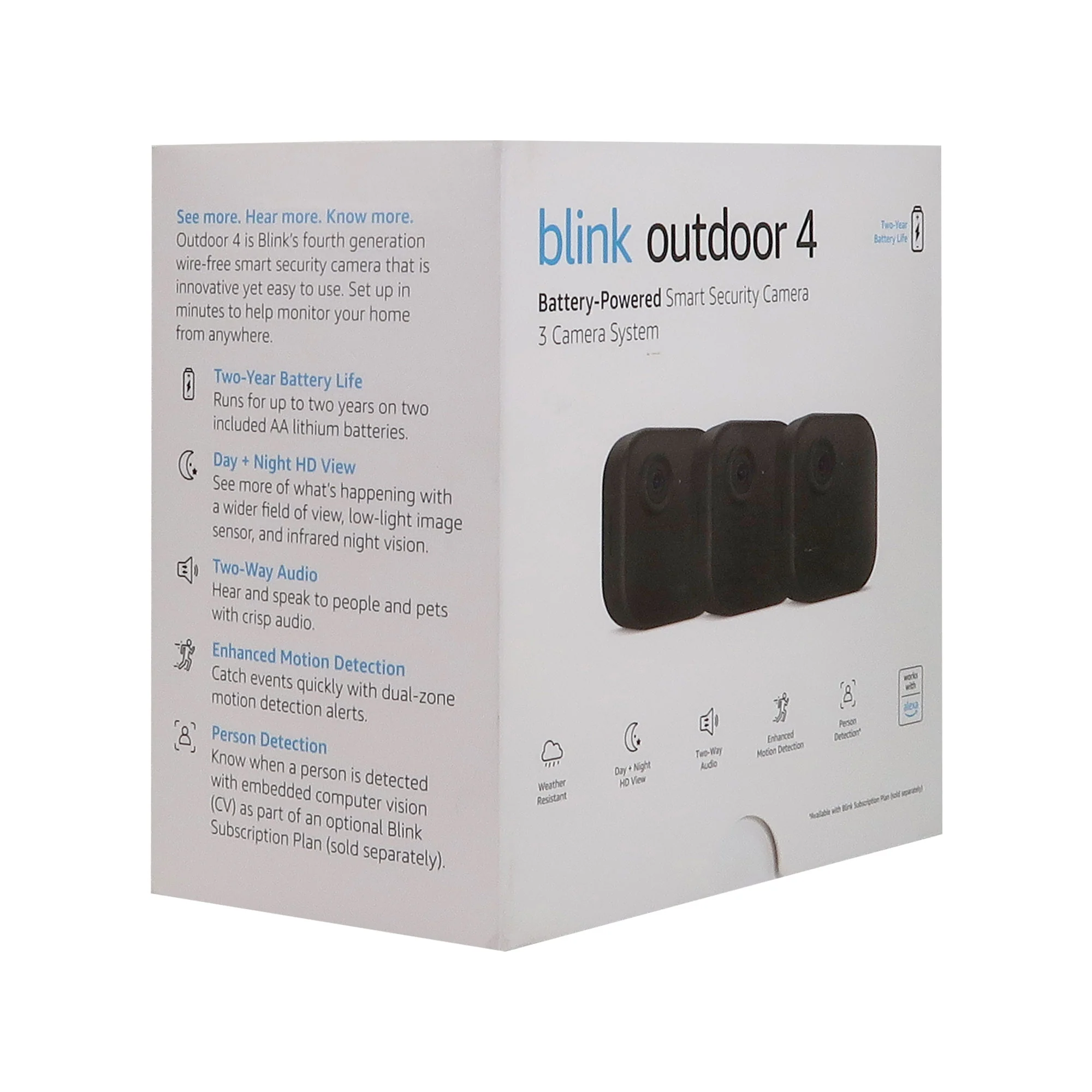 3 Sets Blink Outdoor 4 Wireless Smart Security Camera - 3 Camera System (4th Gen) - Image 7