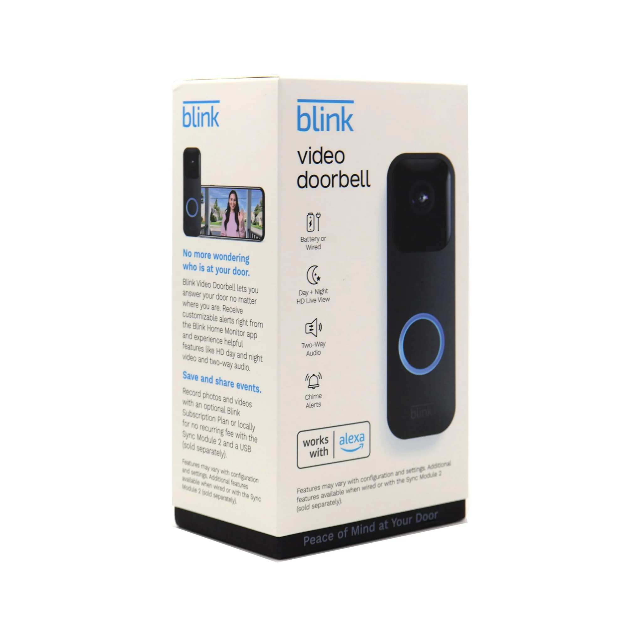 3x Blink Smart Wifi Video Doorbell – Wired/Battery Operated (Black) - Image 6