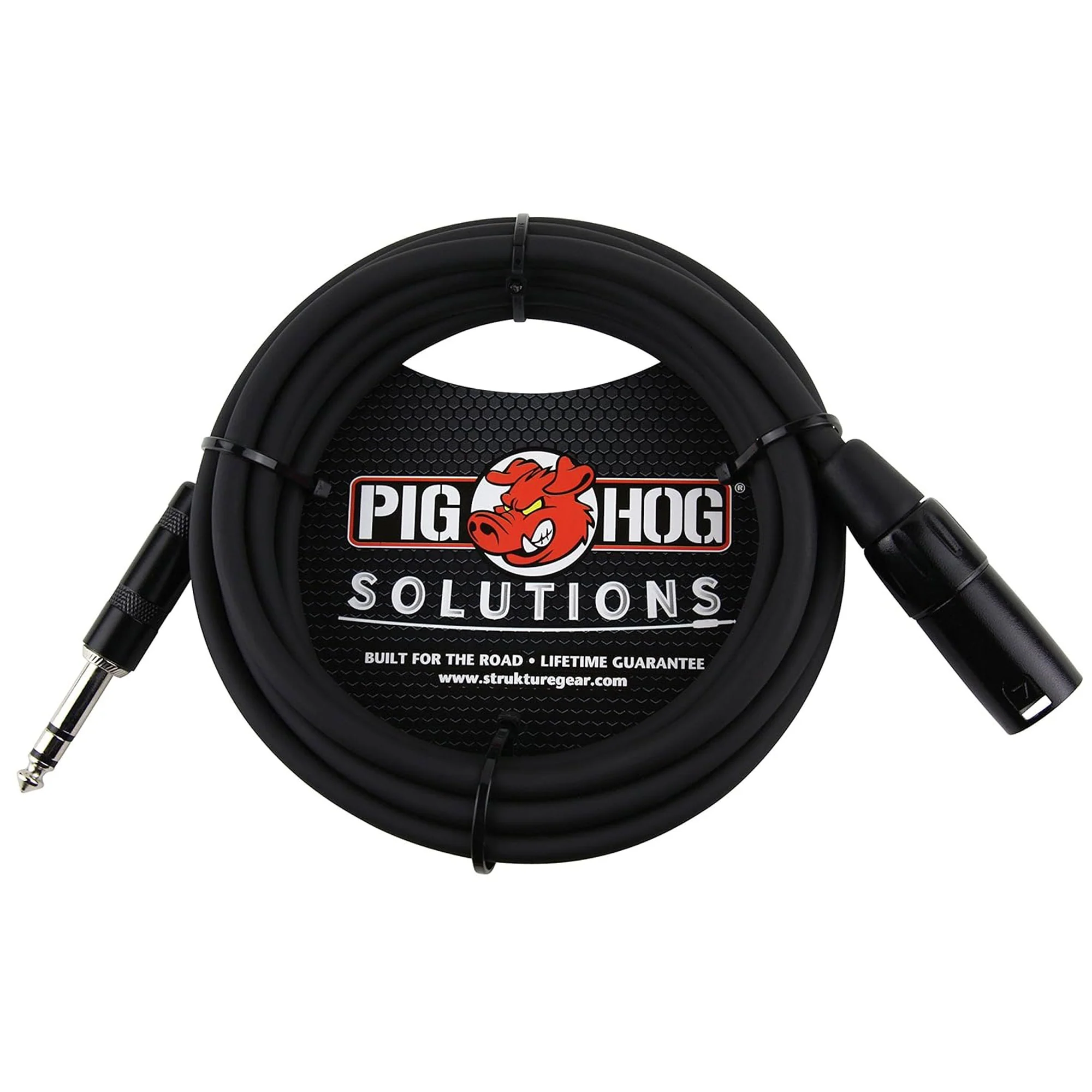 3x Pig Hog 1/4" TRS to XLR Balance Adaptor Cable, 10 Feet PX-TMXM2 - Image 2