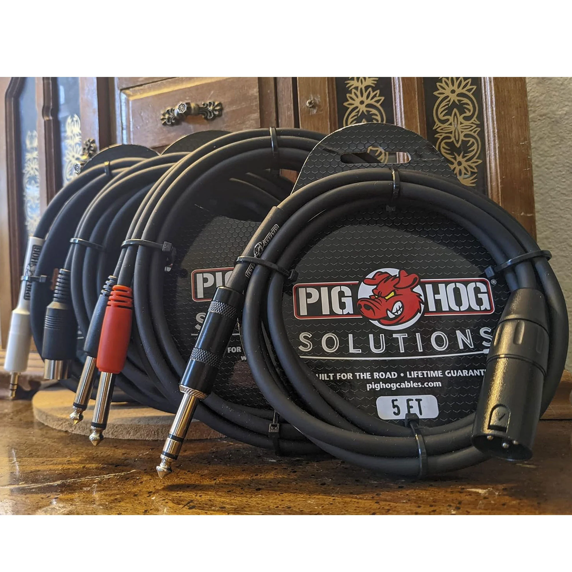 3x Pig Hog 1/4" TRS to XLR Balance Adaptor Cable, 10 Feet PX-TMXM2 - Image 3