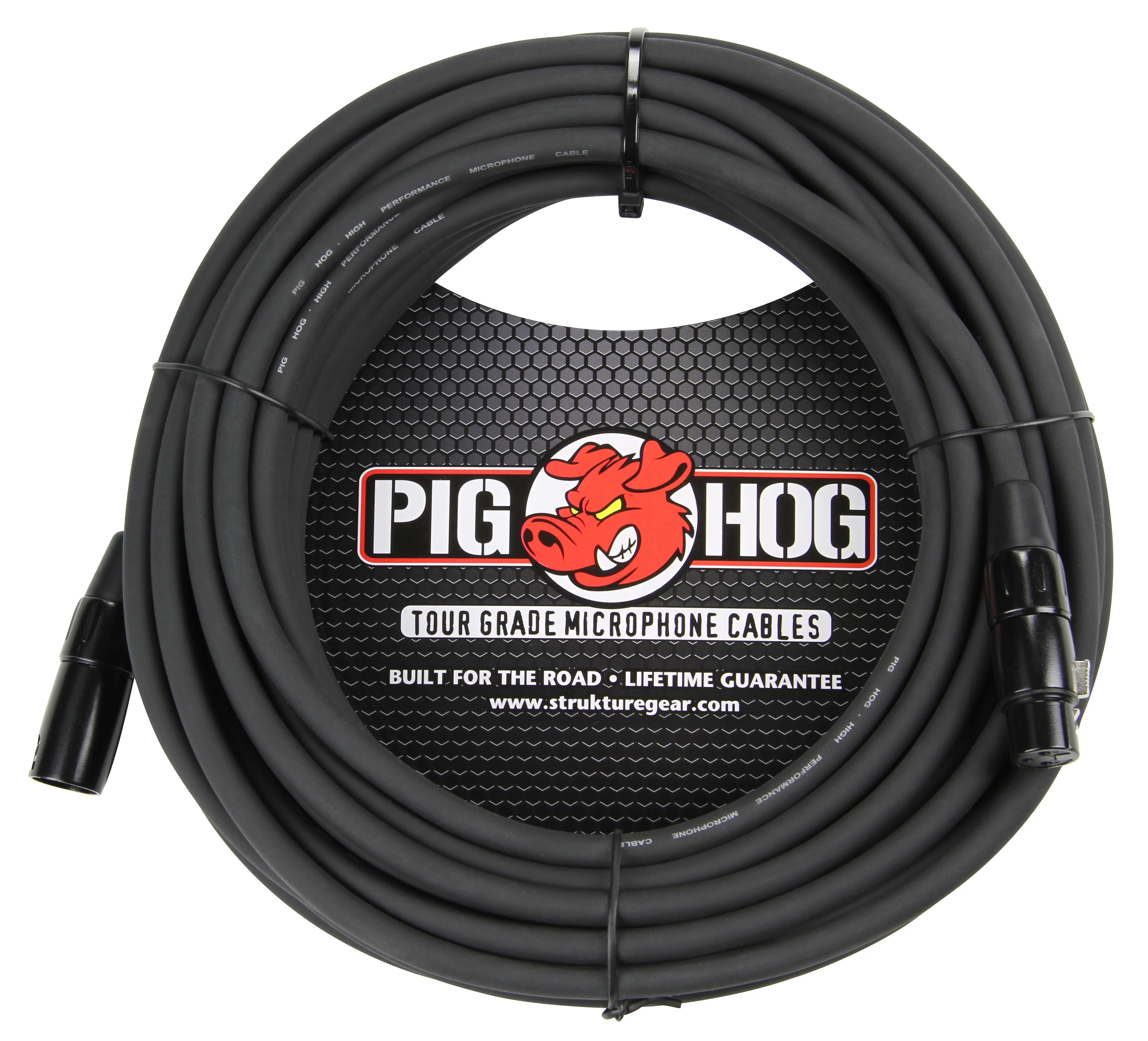 3x Pig Hog 8mm XLR Microphone Cable Male to Female 30 Ft Fully Balanced Premium Mic Cable + Zoom XLR-6c Color ID Rings for Microphone Cables (6 Pairs) - Image 2