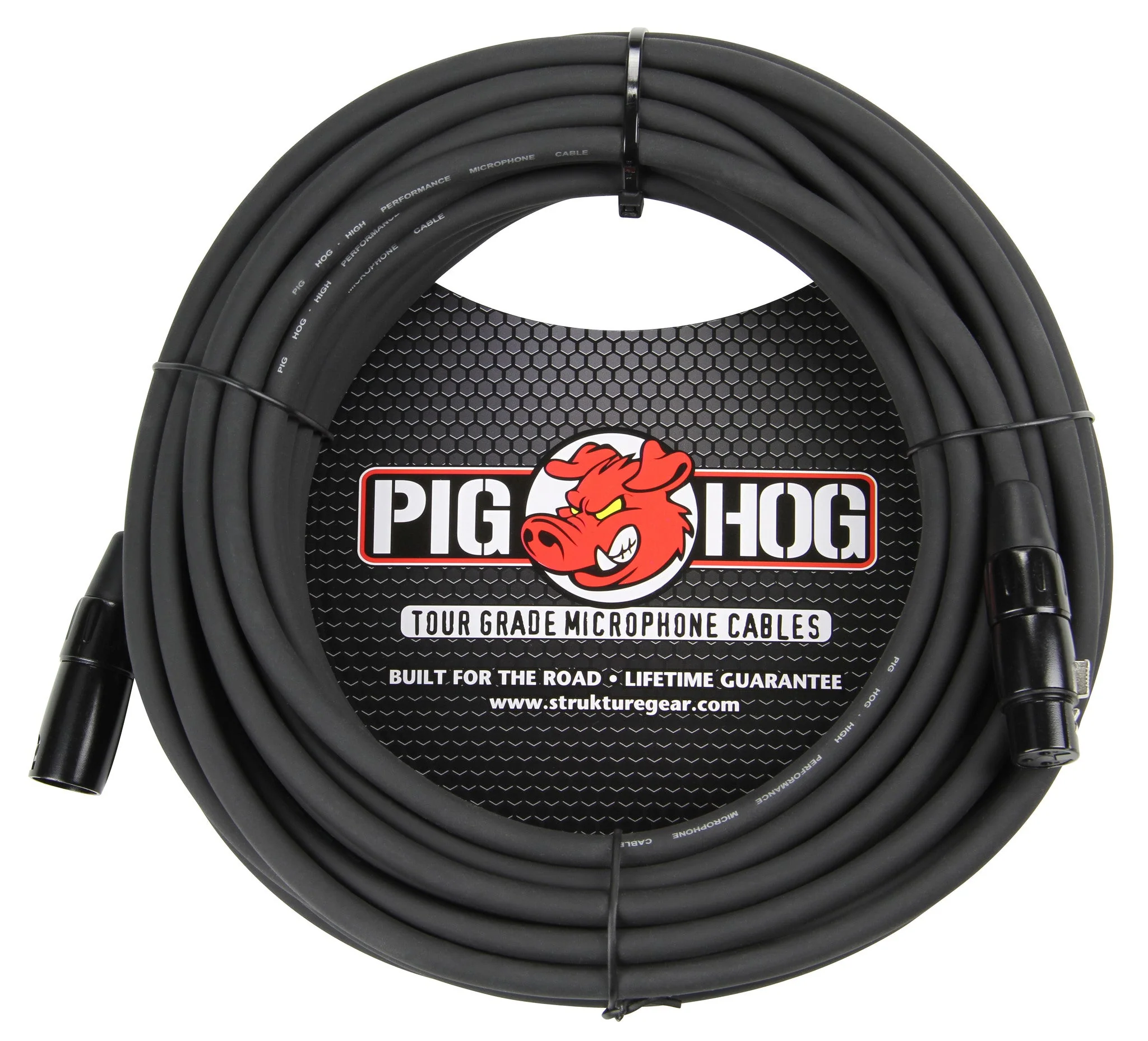 3x Pig Hog 8mm XLR Microphone Cable Male to Female 50 Ft Fully Balanced Premium Mic Cable + Zoom XLR-6c Color ID Rings for Microphone Cables (6 Pairs) - Image 2