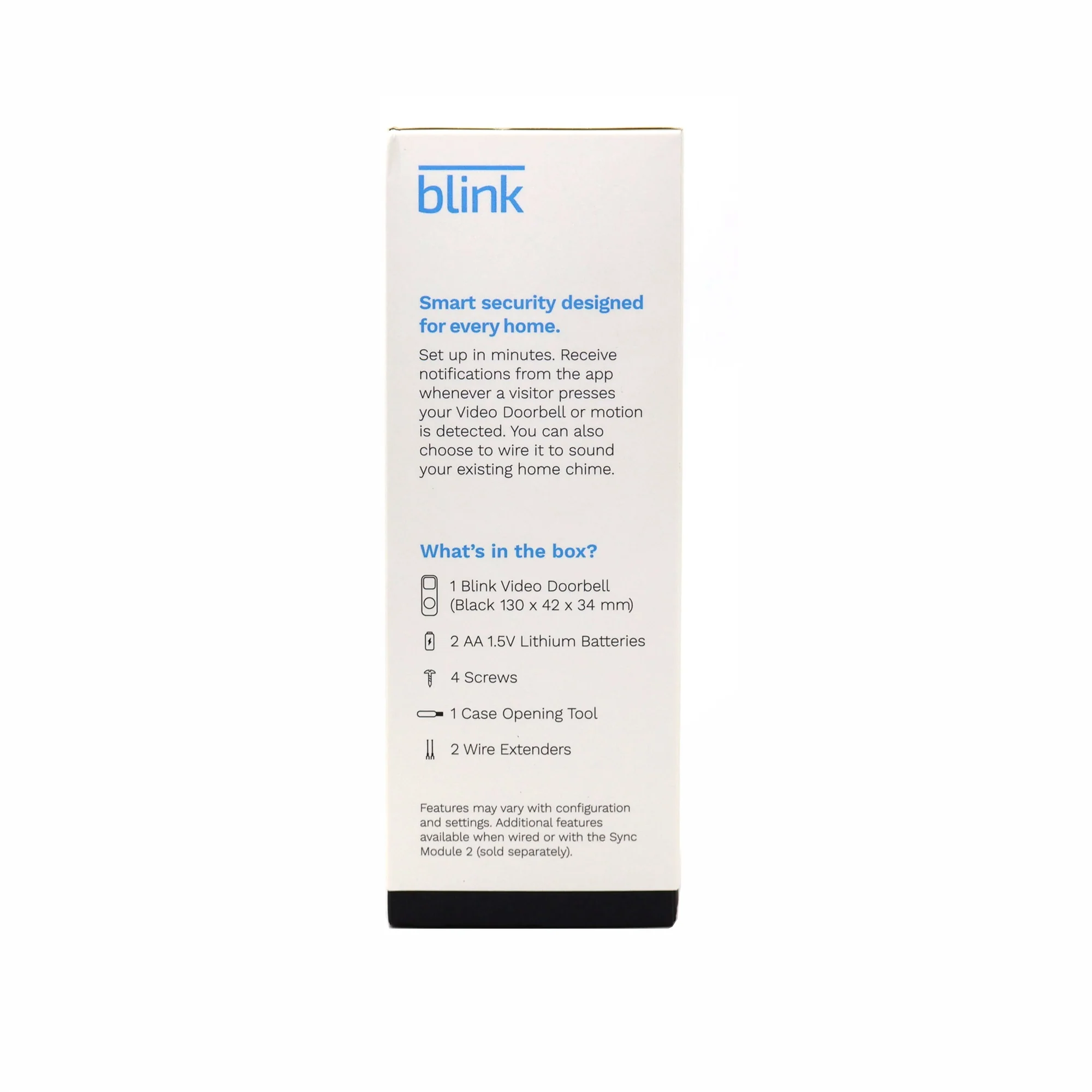 5x Blink Smart Wifi Video Doorbell – Wired/Battery Operated (Black) - Image 8