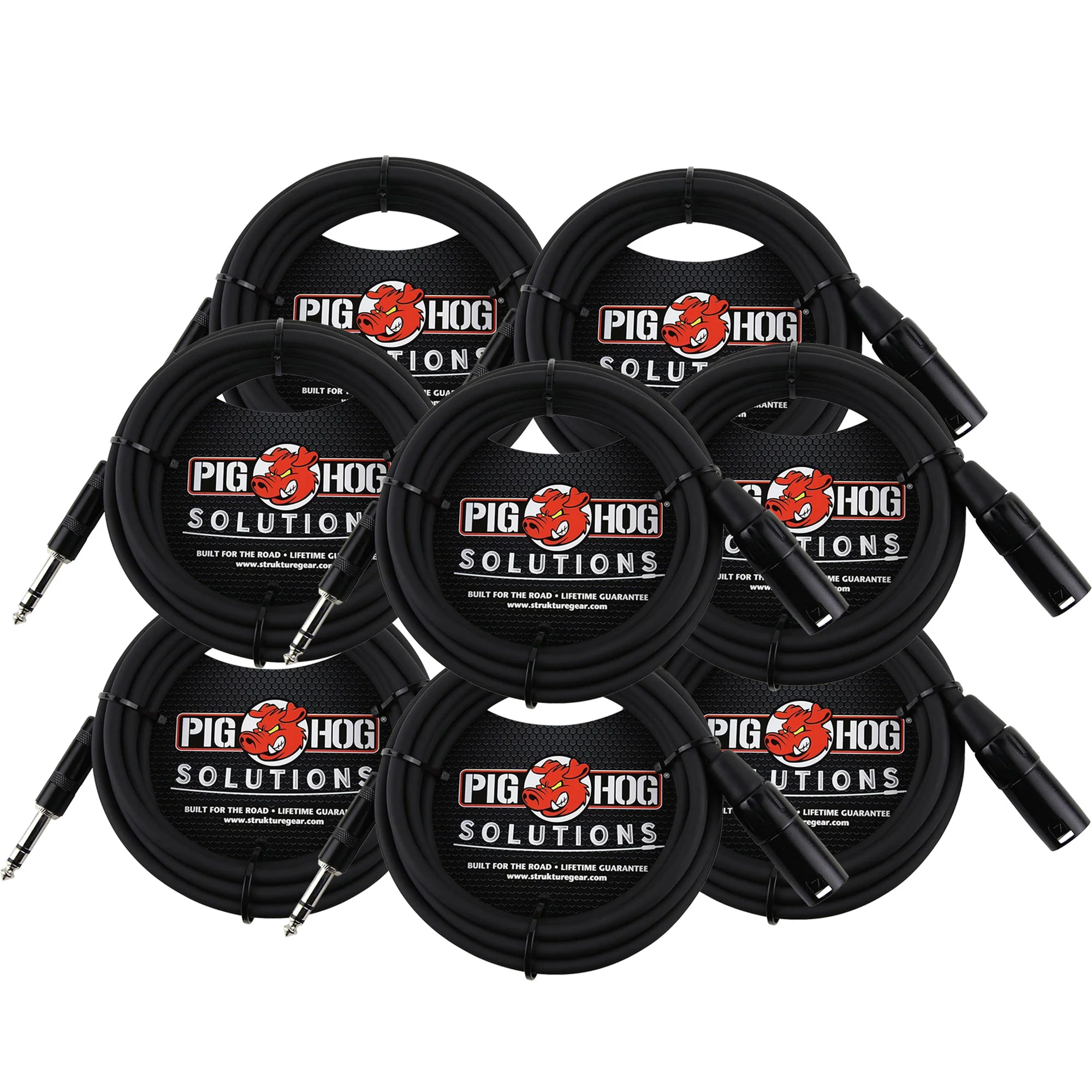 8x Pig Hog 1/4" TRS to XLR Balance Adaptor Cable, 15 Feet PX-TMXM15 - Image 4