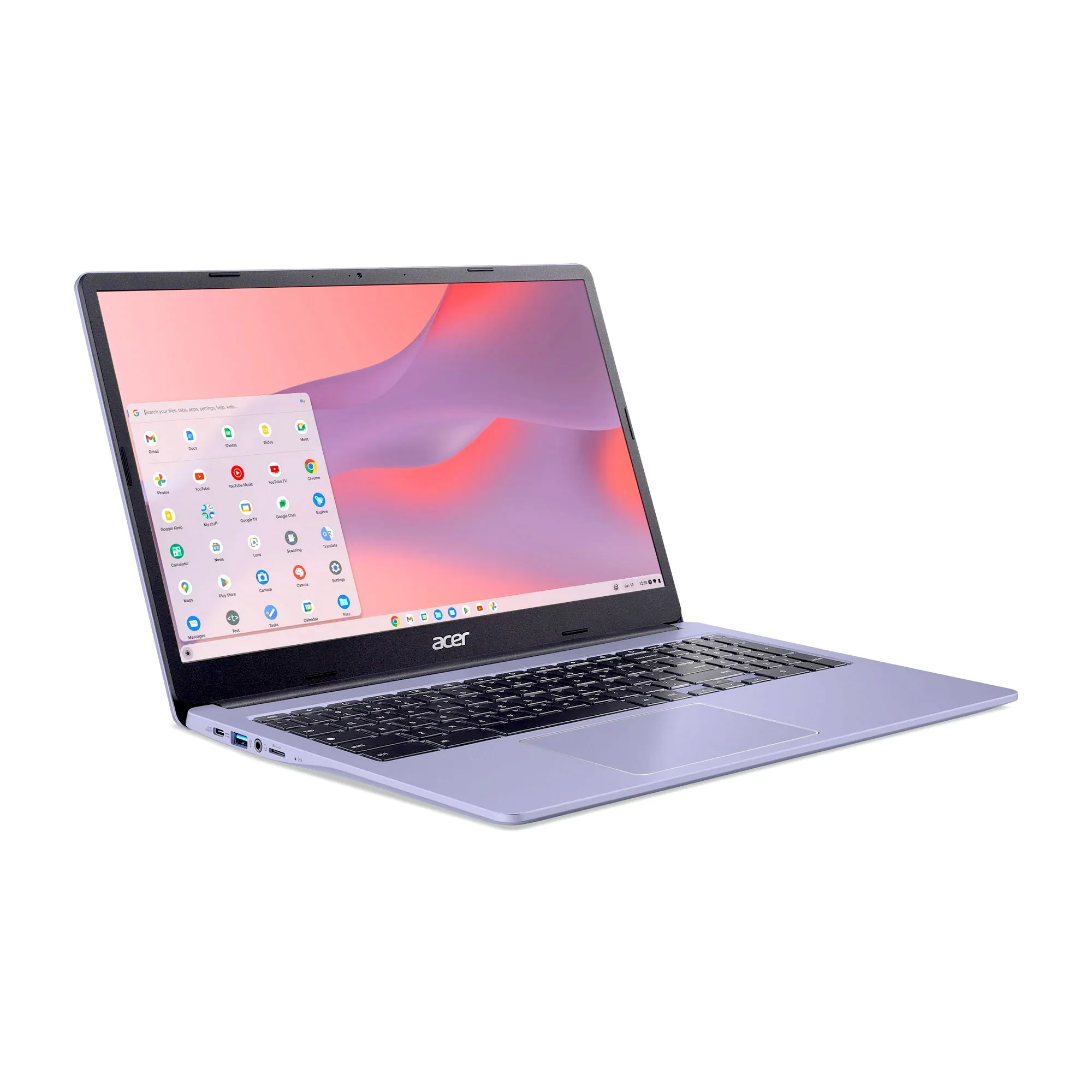 Acer Chromebook 315 15.6" Laptop Intel N4500 4GB 64GB eMMC Moonstone Purple + JBL T110 Earphones + 10ft USB Cable + 64GB SD - Image 3
