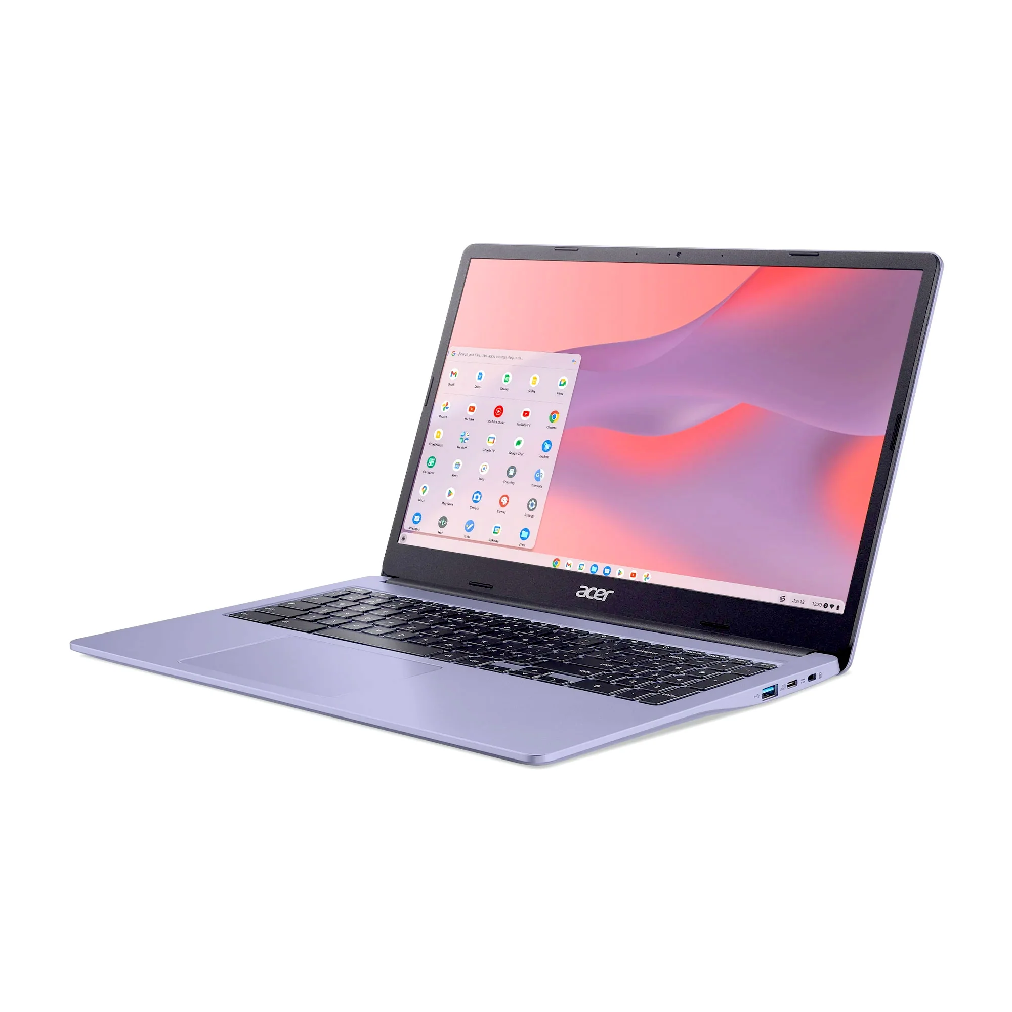 Acer Chromebook 315 15.6" Laptop Intel N4500 4GB 64GB eMMC Moonstone Purple + JBL T110 Earphones + 10ft USB Cable + 64GB SD - Image 4