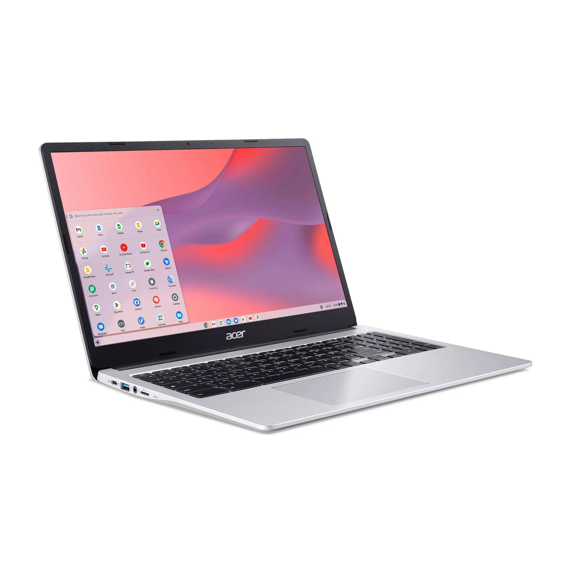 Acer Chromebook 315 15.6 inch Laptop Intel Processor N4500 4GB RAM 64GB eMMC Pure Silver - Image 3