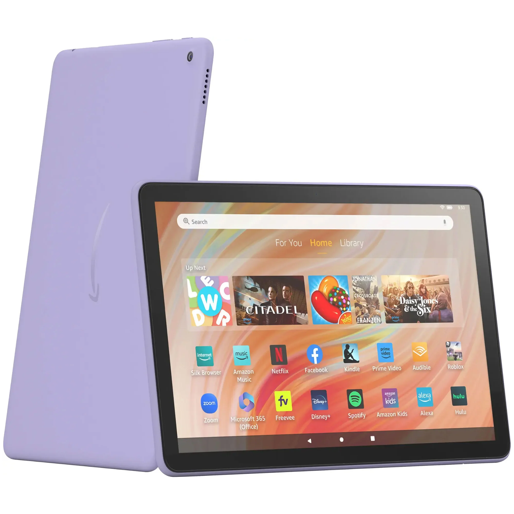 Amazon Fire HD 10 10.1" 32GB Wi-Fi Tablet, 13th Gen, Vibrant Full HD Screen, Lilac + 256GB Micro SD Bundle - Image 2
