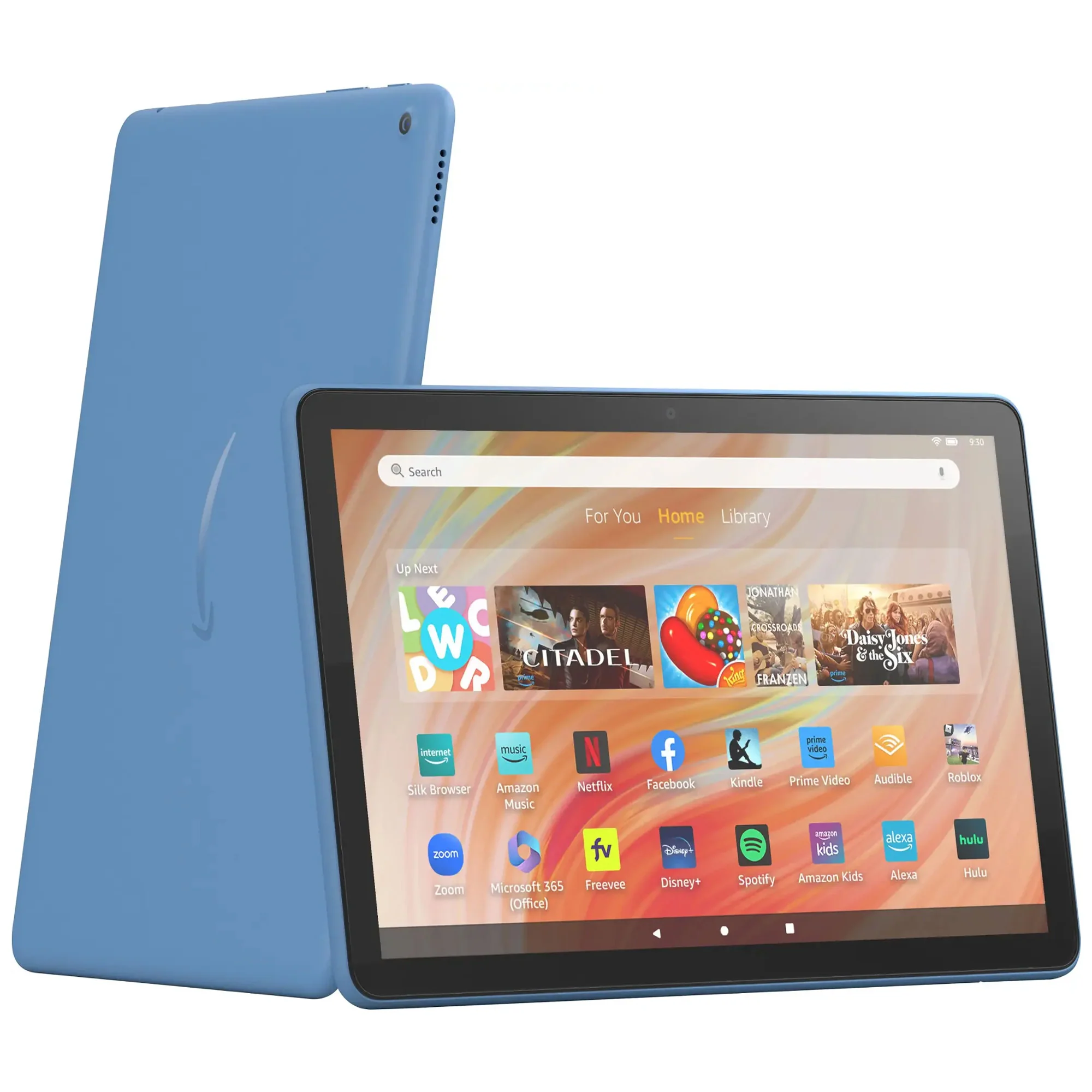 Amazon Fire HD 10 10.1" 32GB Wi-Fi Tablet, 13th Gen, Full HD Screen, Ocean with Sennheiser MKE-200 Smartphone Recording Set + Tablet Stand 64GB Bundle - Image 2