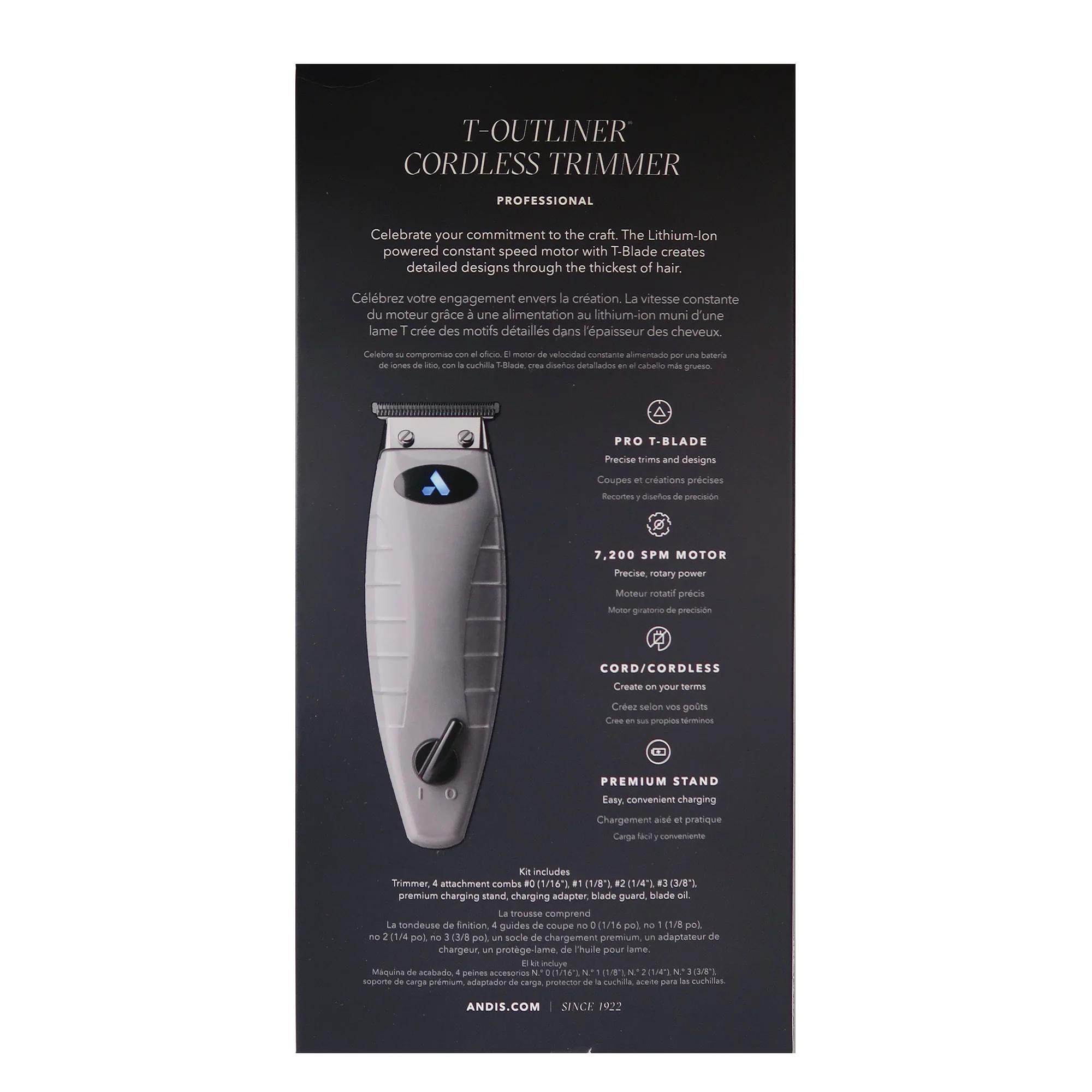Andis T-Outliner Cordless Professional Trimmer #74055 - Image 5