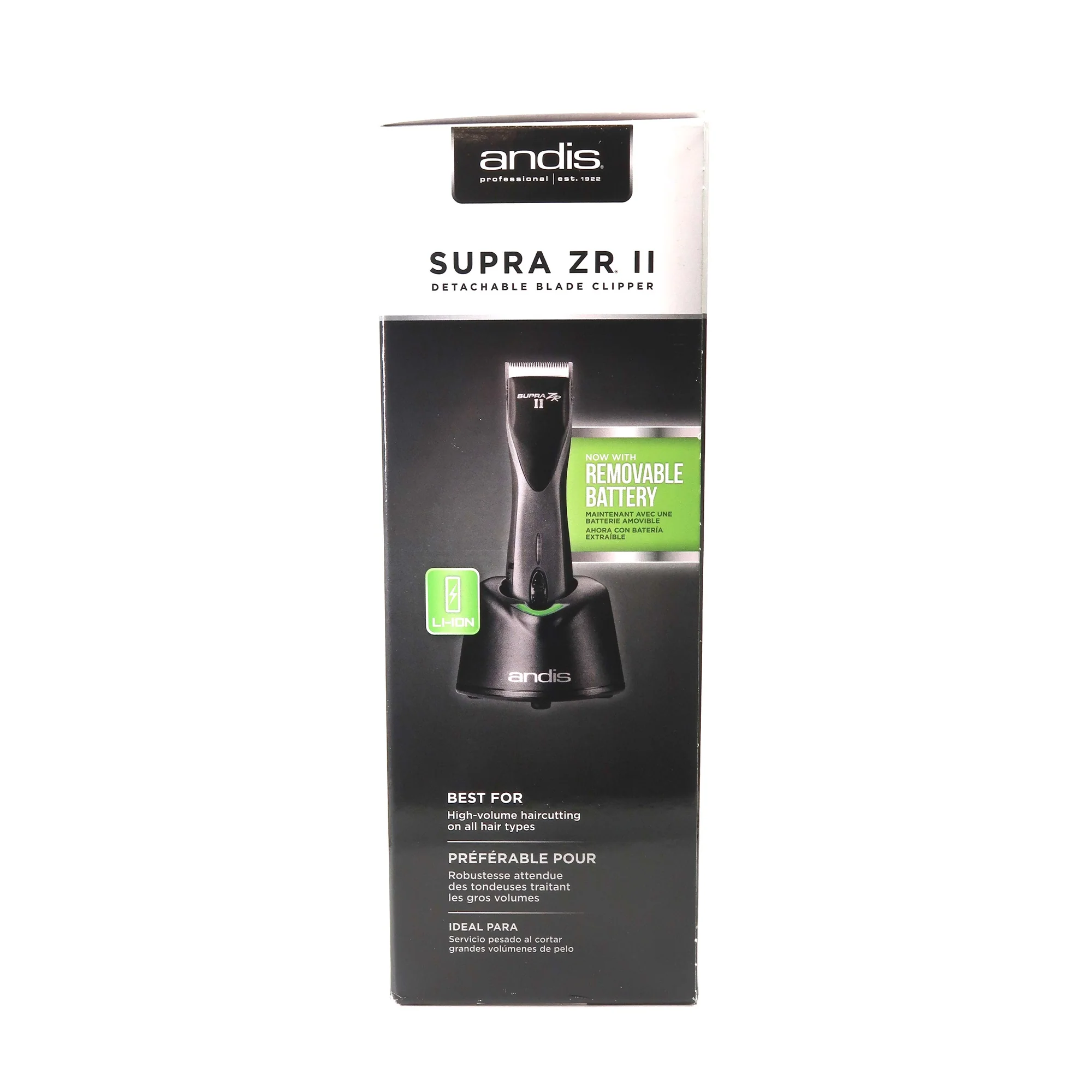 Andis Supra ZR II Cordless Blade Clipper with CeramicEdge Blade and Styling Comb - Image 6
