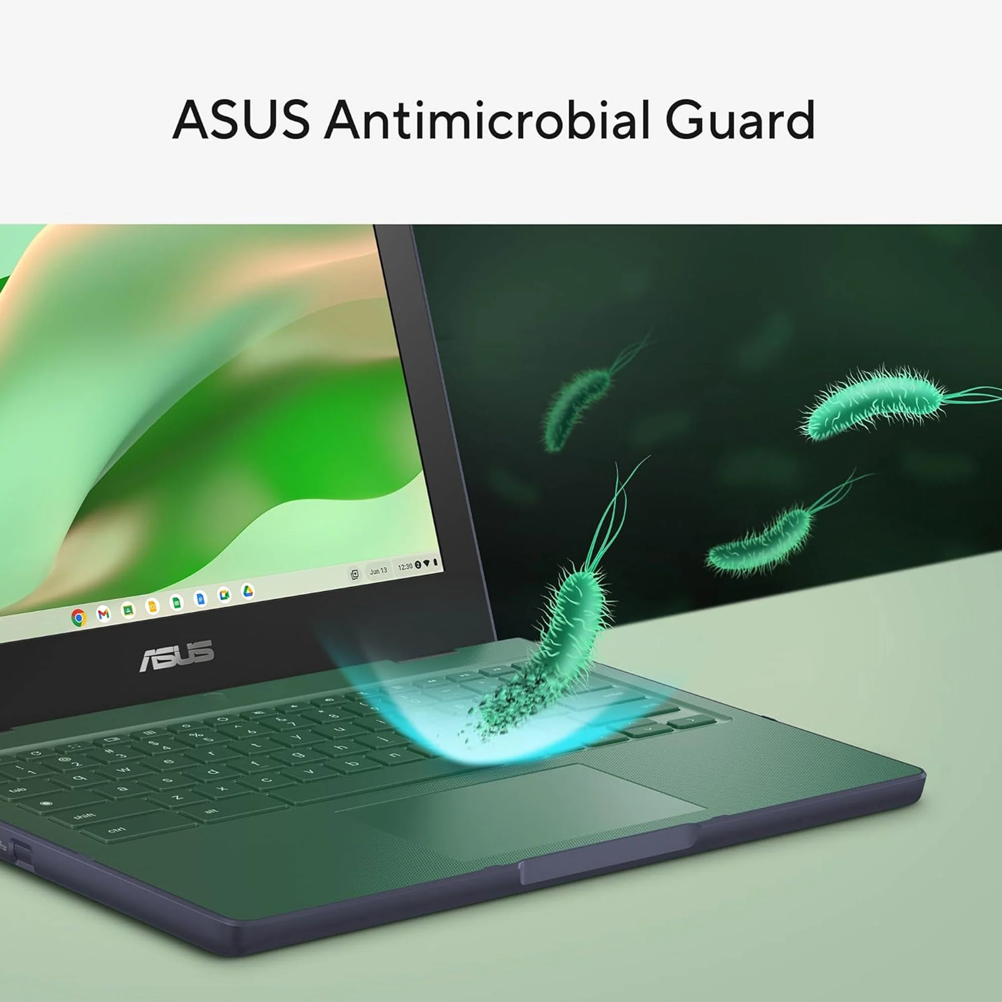 ASUS Chromebook CR11 11.6'' Ruggedized Laptop Intel Processor N100 Processor, 4GB RAM, 64GB eMMC Storage (Mineral Grey) Accessory Bundle - Image 4