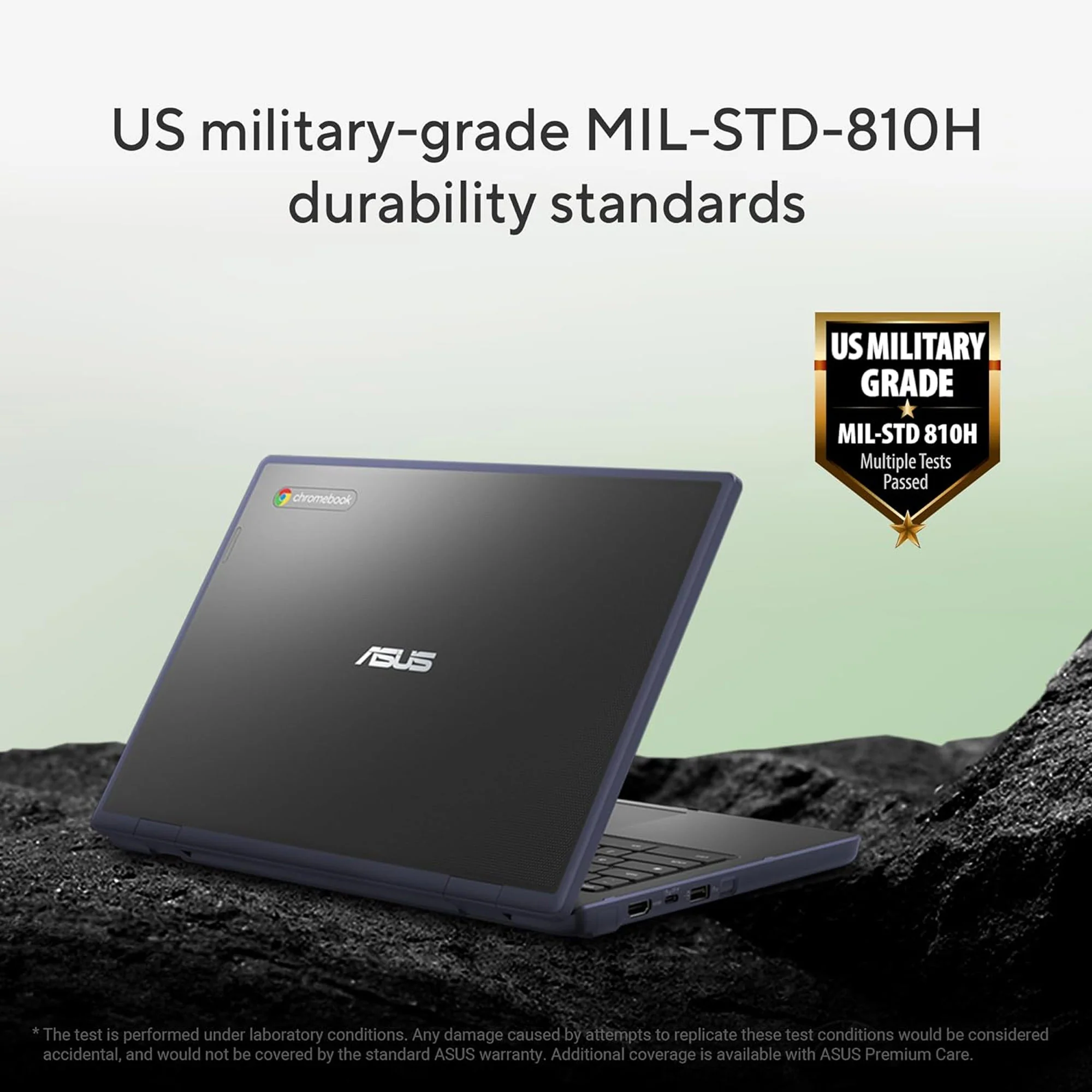 ASUS Chromebook CR11 11.6'' Ruggedized Laptop Intel Processor N100 Processor, 4GB RAM, 64GB eMMC Storage (Mineral Grey) Accessory Bundle - Image 6
