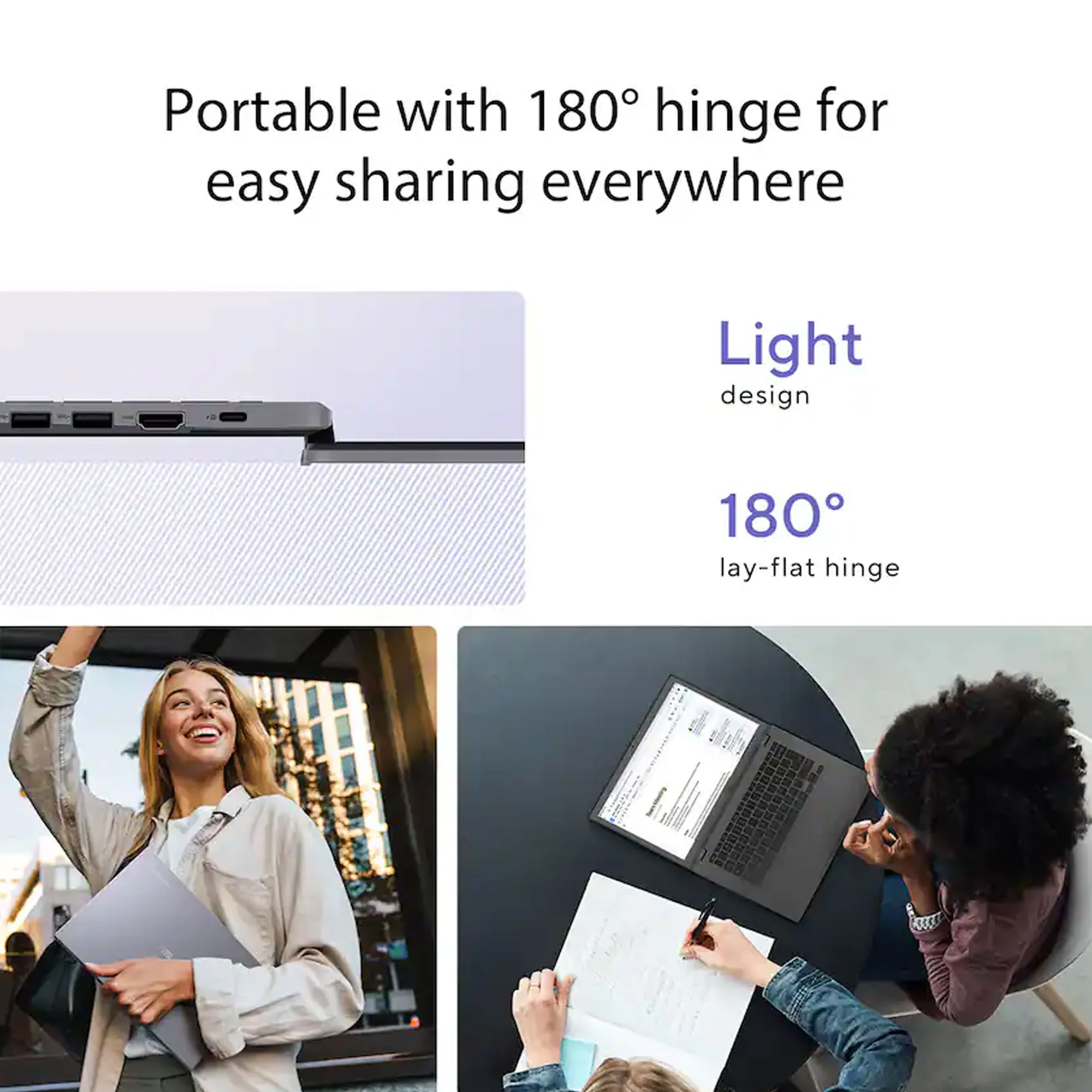 ASUS CX34 14" FHD Chromebook Plus Laptop with Google AI - Intel Core i5 - 8GB Memory, 128GB SSD (Rock Grey) + Splash Proof Laptop Bag - Image 6