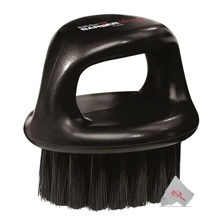 Two Pieces BaBylissPro Barberology Fade Soft Knuckle Neck Brush White, Black and Red - Image 3