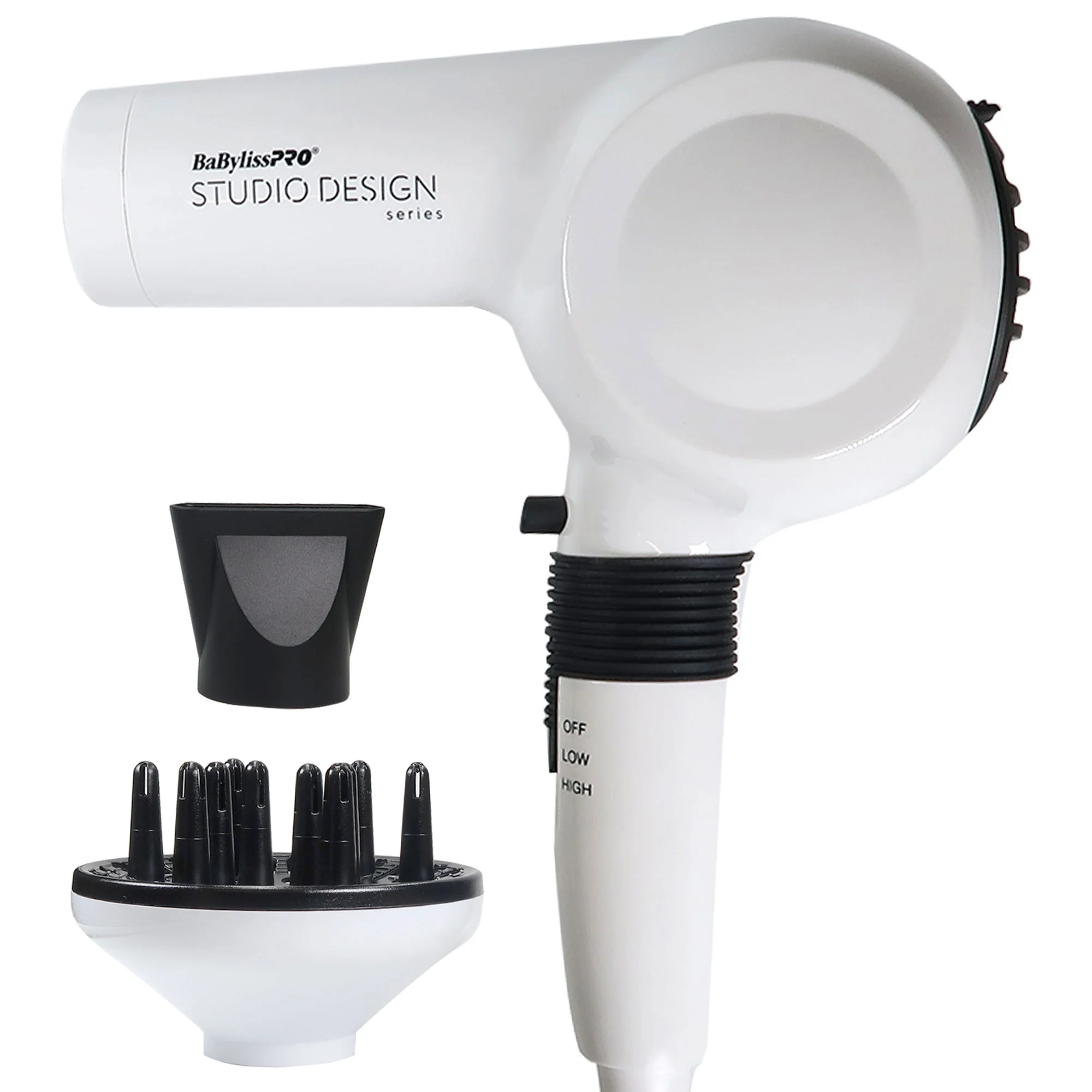 Babyliss Pro The Compact Midi Dryer #BCI250UC with ConairPro Ergo-Grip Small Round Pin Brush - Image 2