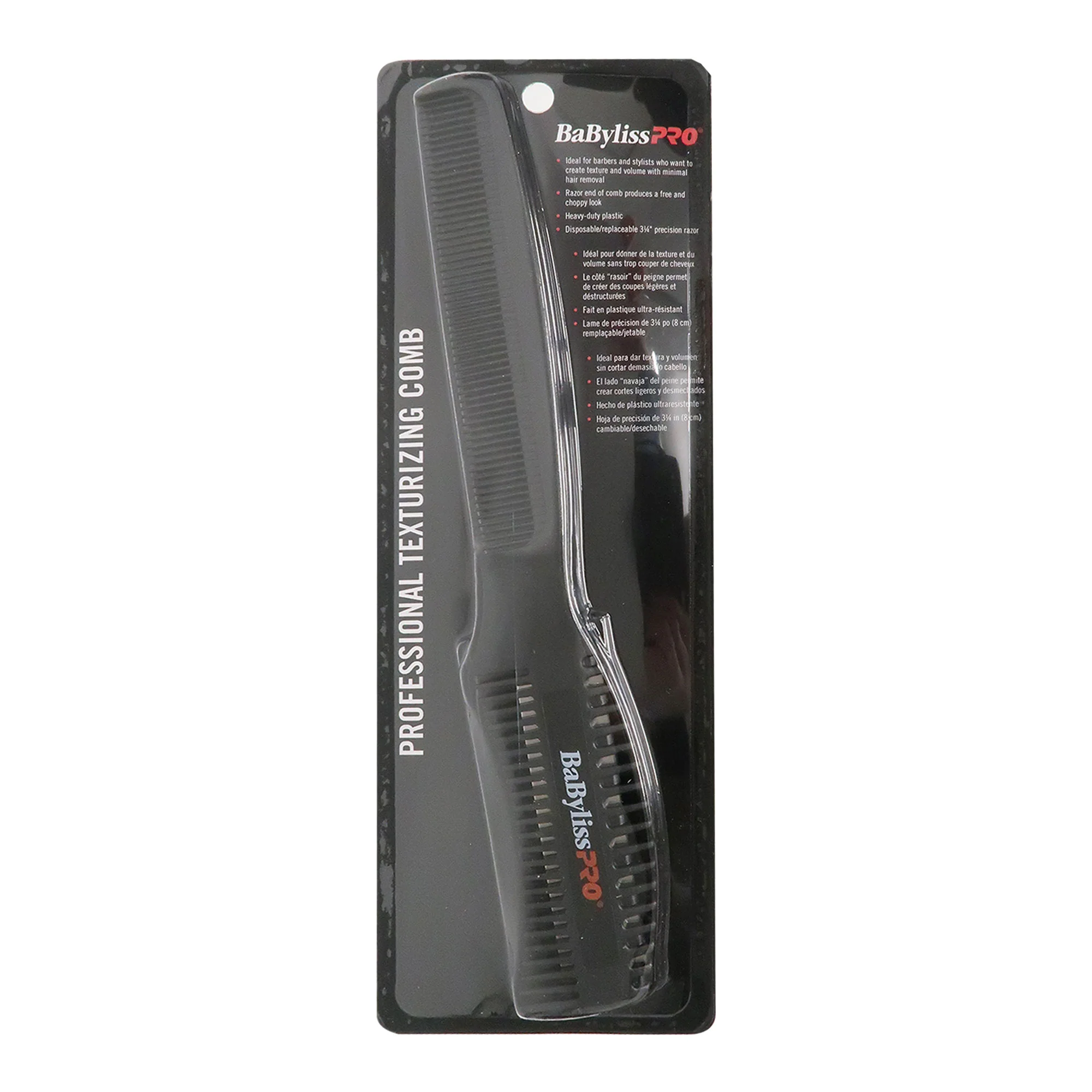 2x BaByliss Pro Professional Texturizing Comb #BCUTCOMB - Image 4