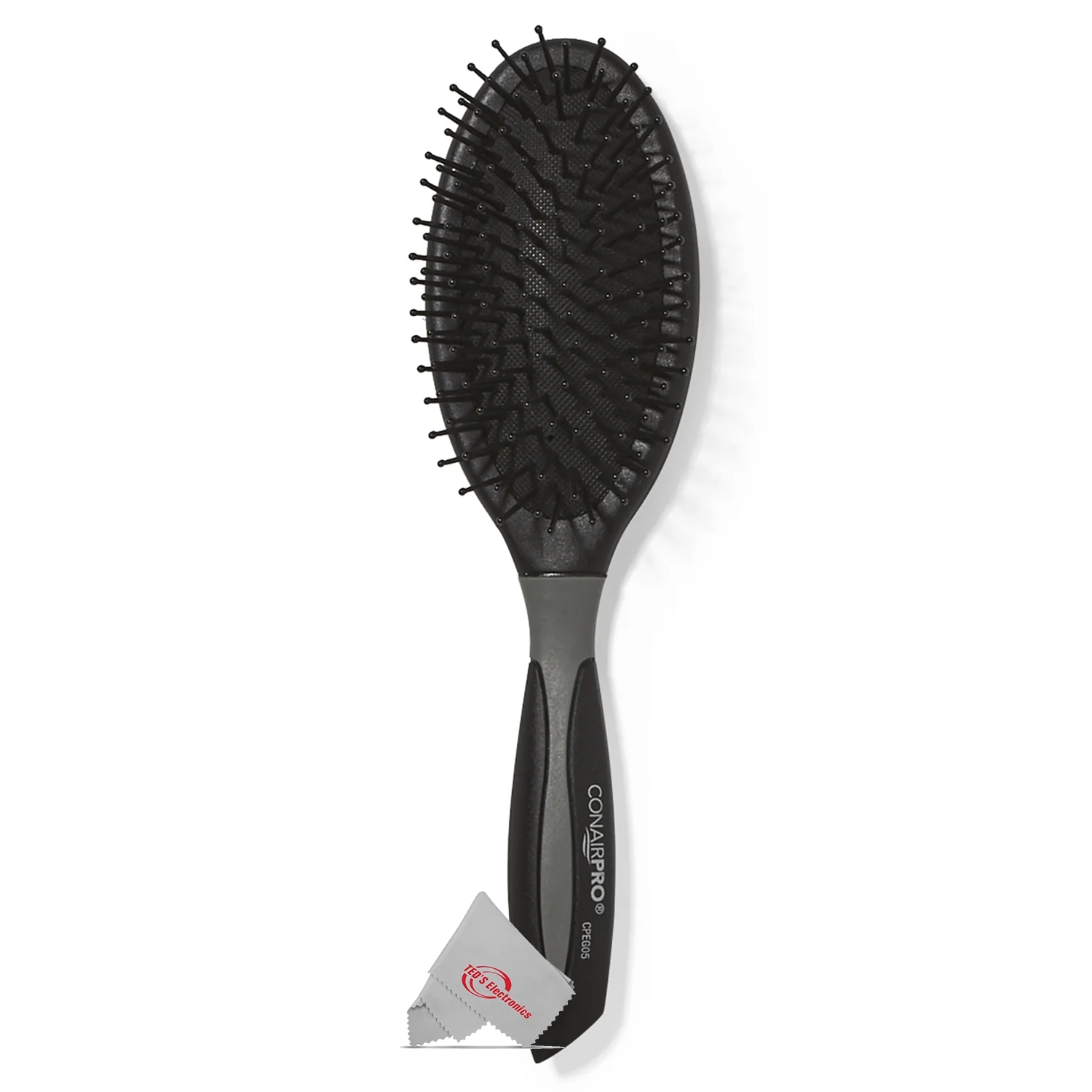 BaByliss Pro Professional Texturizing Comb #BCUTCOMB with Conair Pro Ergo-Grip Detangler Brush and Ergo-Grip Small Round Pin Brush - Image 7