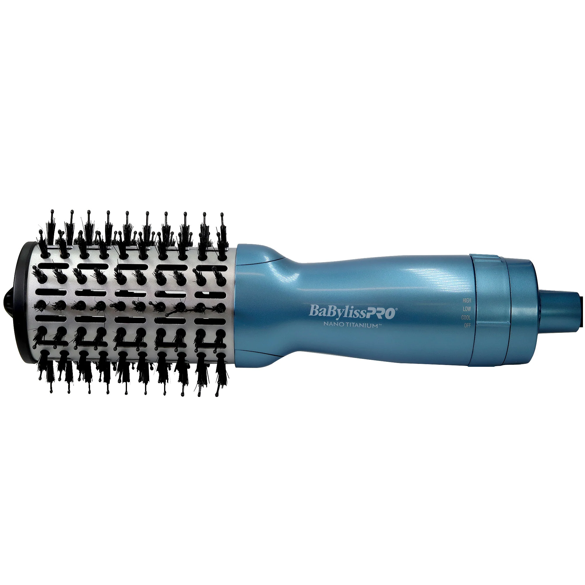 BaByliss Pro Nano Titanium 1 1/4" Spring Curling Iron BNT125S with Compact Hot Air Brush BNTMHBUC and Barber Apron - Image 5