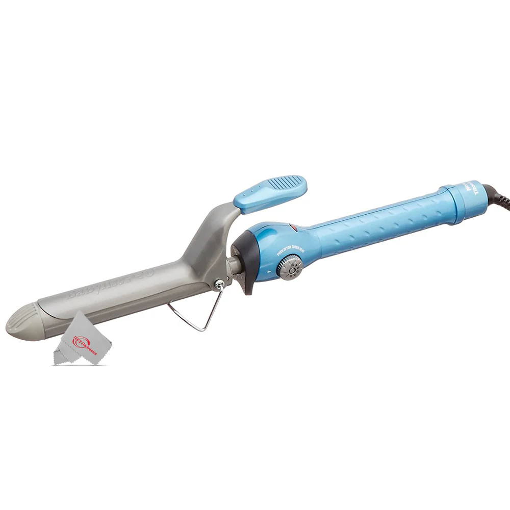 Babyliss Pro Nano Titanium Spring Curling Iron 3/4" with Studio Design Series 1.25" Crimpcurl #BCI005UC - Image 4