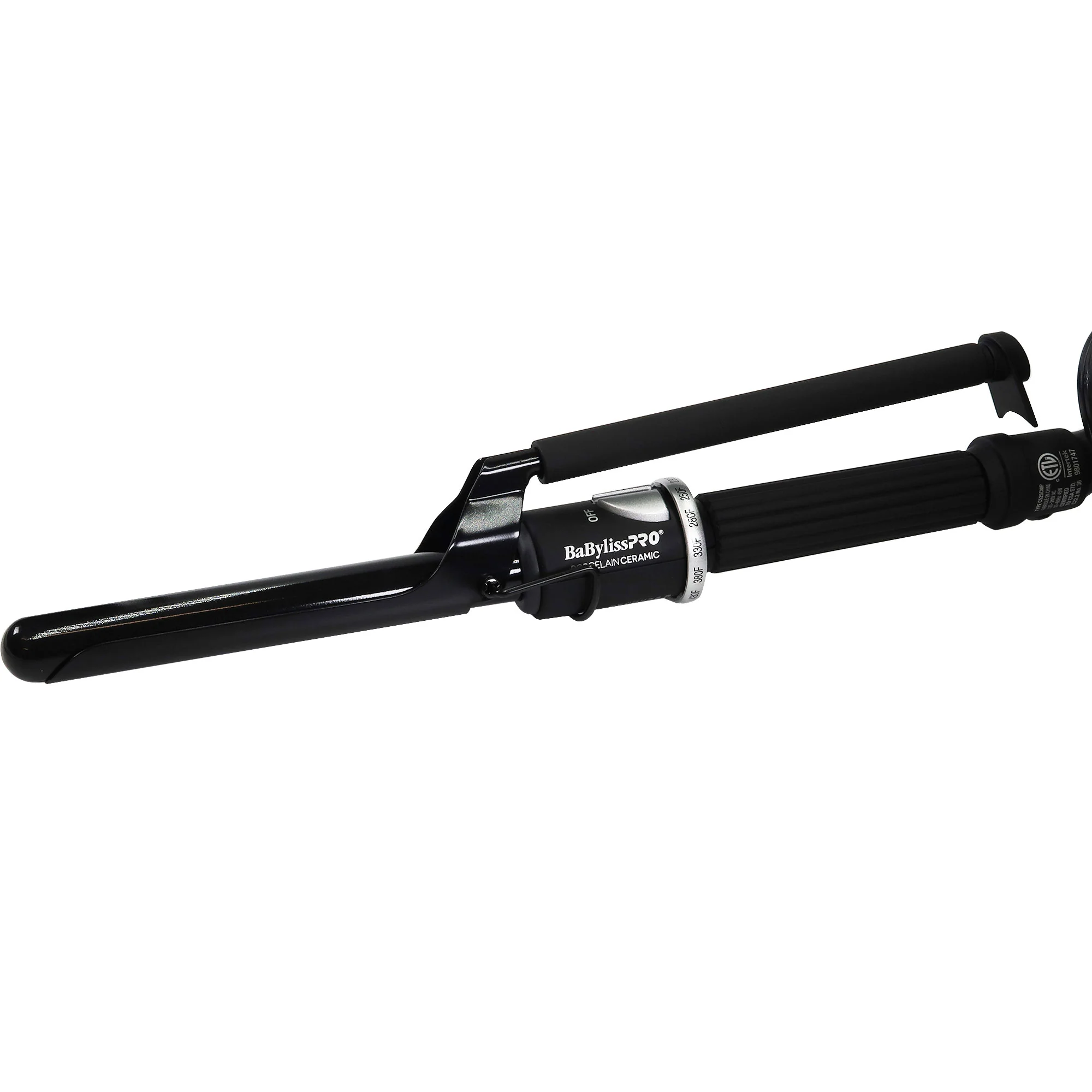 BaByliss Pro Porcelain Ceramic Marcel 1" Curling Iron BP100MUC with Marcel Curling Iron 3/4" BP75MUC and Barber Apron + Conair Pro Round Brush 2½" - Image 4