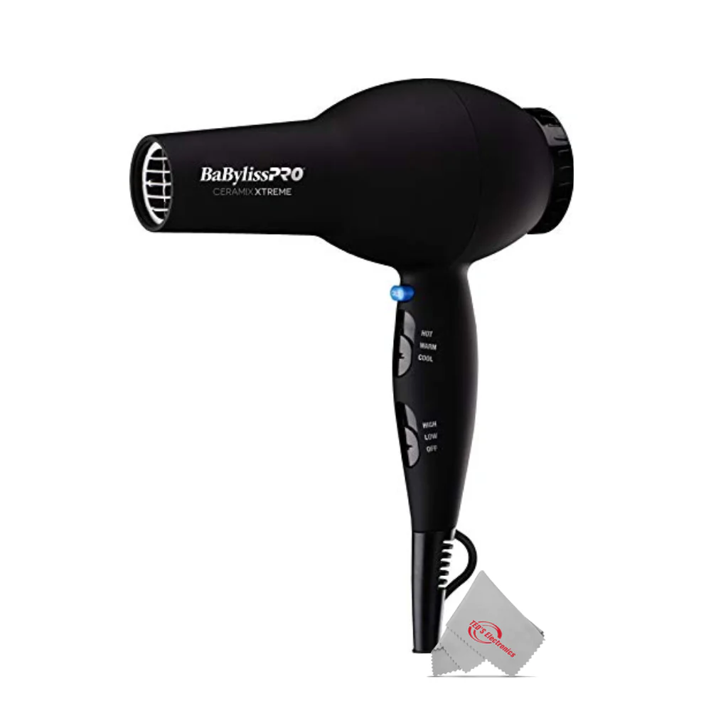 BaByliss Pro Porcelain Ceramic Straightening Iron 1" BABP9557UC with Ceramic Xtreme Hair Dryer and Nano Titanium 1¼" Spring Curling Iron + Spray Bottle - Image 6