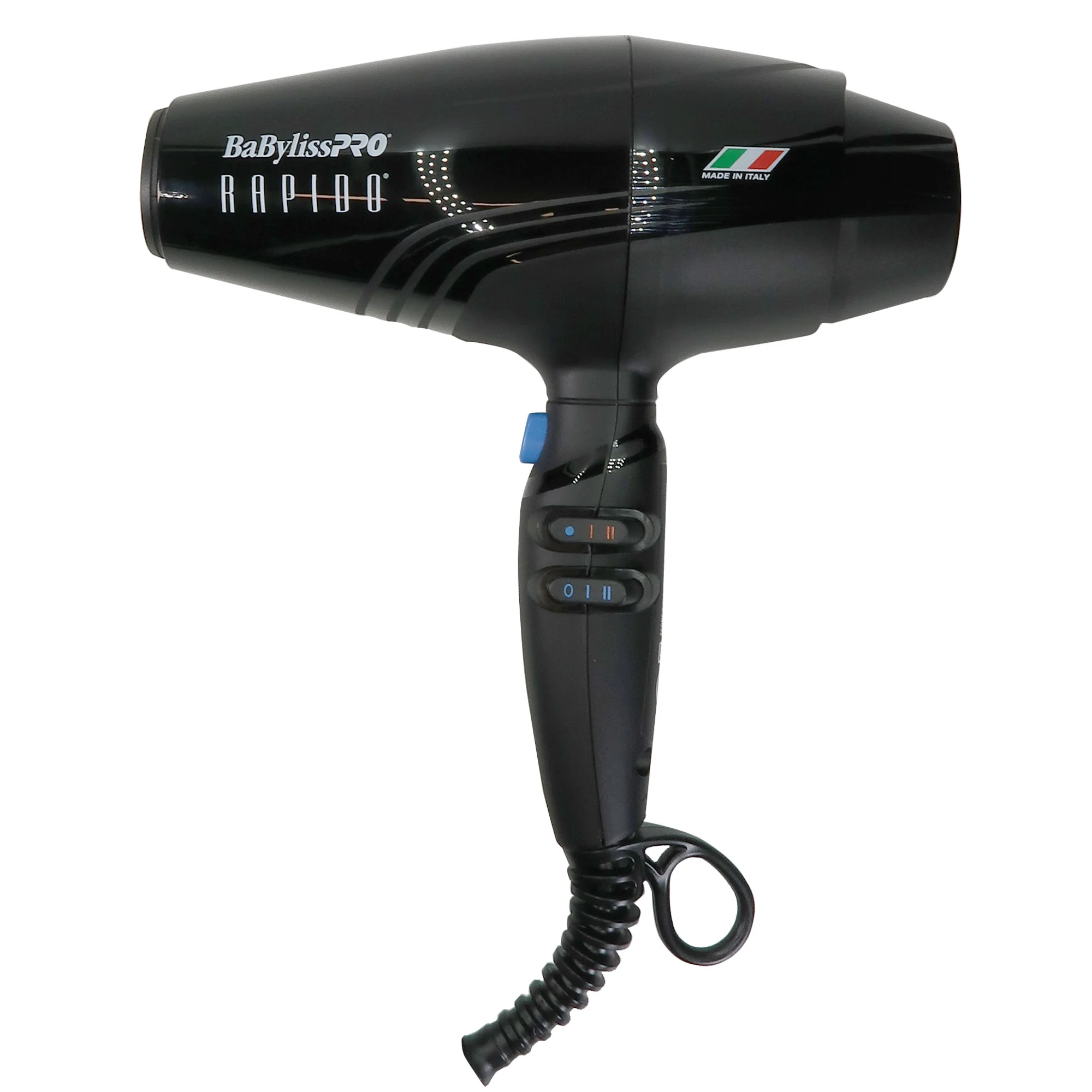 BaBylissPro Rapido Nano Titanium Italian Performance Hair Dryer BRAP1 + Nano Titanium 1 1/4" Spring Curling Iron BNT125S + ConairPro Round Brush 2½" - Image 4