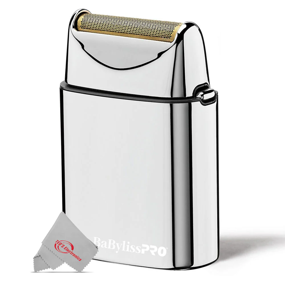 Babyliss Pro FXFS1 Cordless Single Gold Foil Shaver Silver with BaByliss Pro Barberology Foil Shaver Storage Case (Black) - Image 4