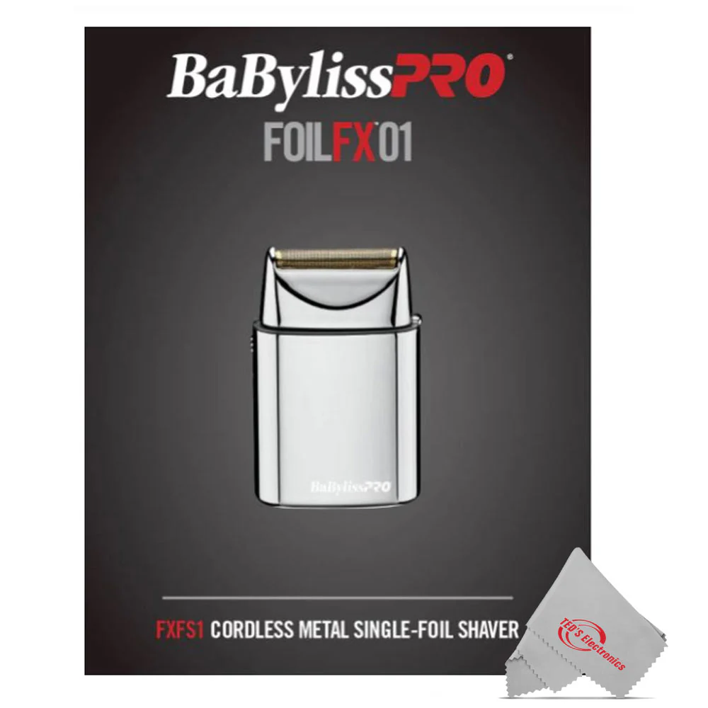 Babyliss Pro FXFS1 Cordless Single Gold Foil Shaver Silver with BaByliss Pro Barberology Foil Shaver Storage Case (Black) - Image 8