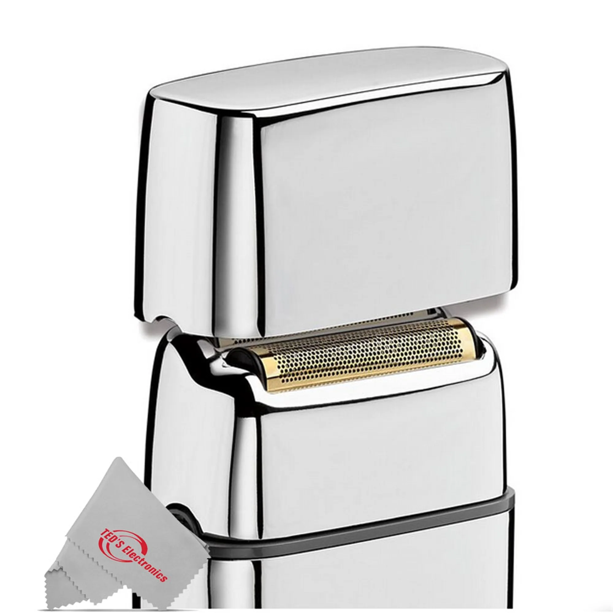 BaByliss Pro FOILFX02 Cordless Metal Double Foil Shaver FXFS2S SILVER with Foil Shaver Storage Case - Image 3