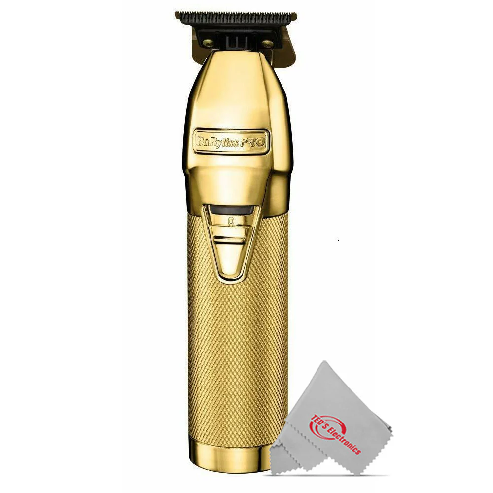 BaByliss Pro GOLDFX Skeleton Exposed T-Blade Outlining Cordless Trimmer FX787G with GoldFX Boost+ Cordless Clipper FX870GBP Bundle - Image 2