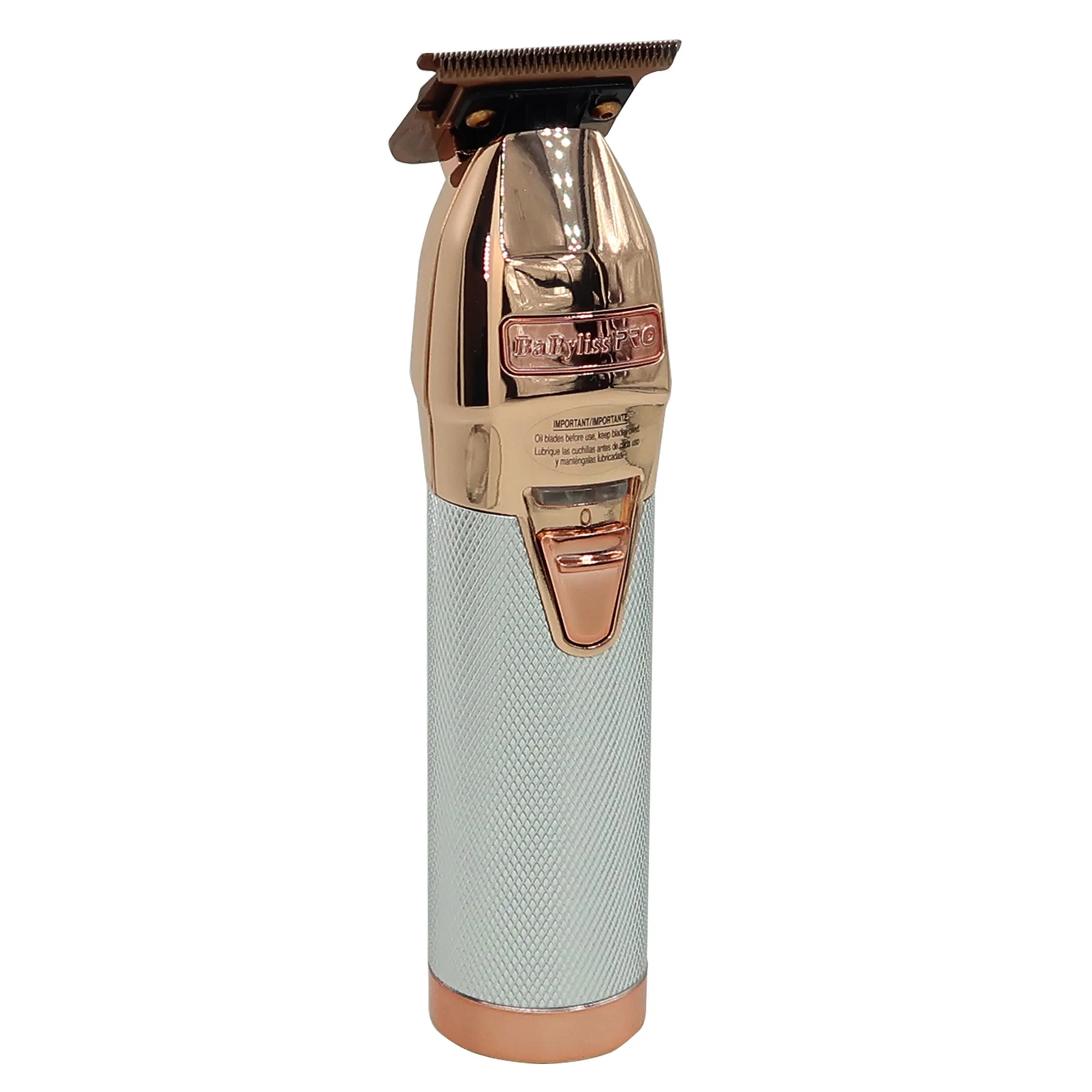 BaByliss Pro ROSEFX+ Professional Cord/Cordless Lithium Outlining Trimmer Rose Gold FX787NRG with Cordless Double Foil Shaver FXFS2RG Rose Gold and Barber Apron - Image 3