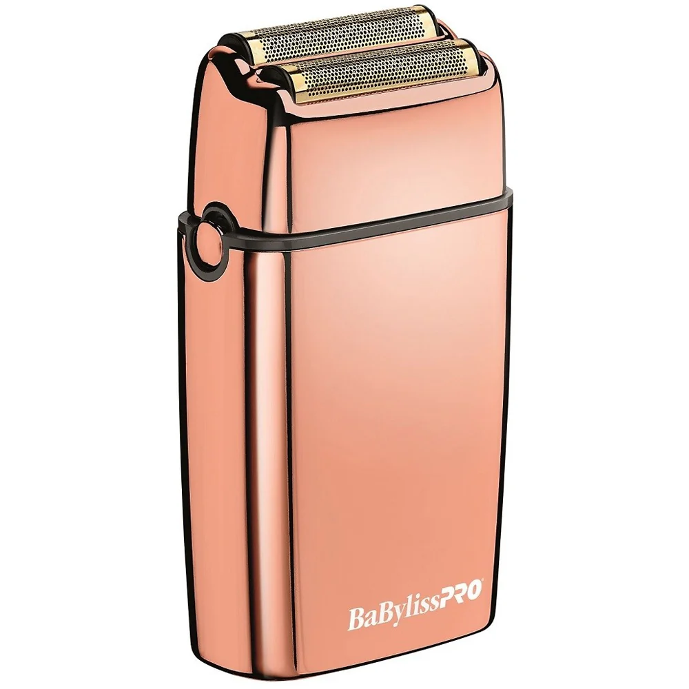 BaByliss Pro ROSEFX+ Professional Cord/Cordless Lithium Outlining Trimmer Rose Gold FX787NRG with Cordless Double Foil Shaver FXFS2RG Rose Gold and Barber Apron - Image 8
