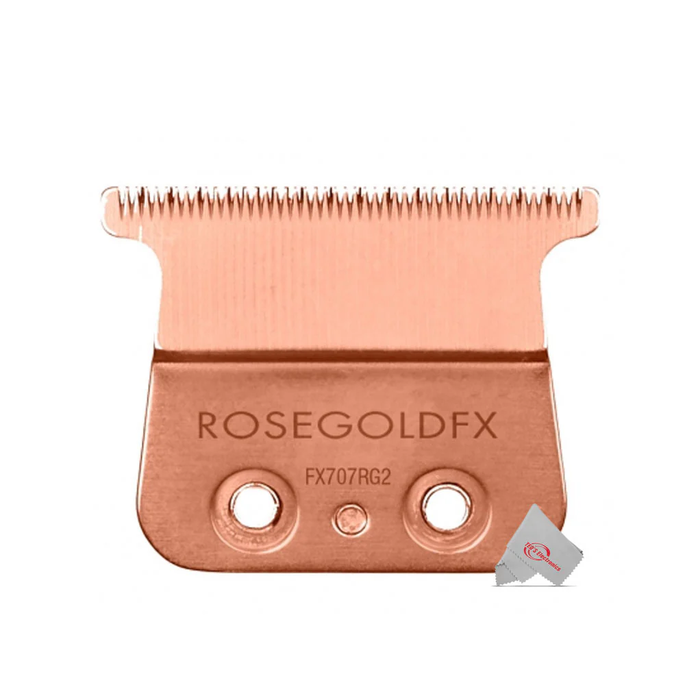 BaByliss Pro ROSEFX+ Professional Cord/Cordless Lithium Outlining Trimmer Rose Gold FX787NRG with FX707RG2 Replacement Deep Tooth T-Blade 2.0MM and Neck Brush - Image 9