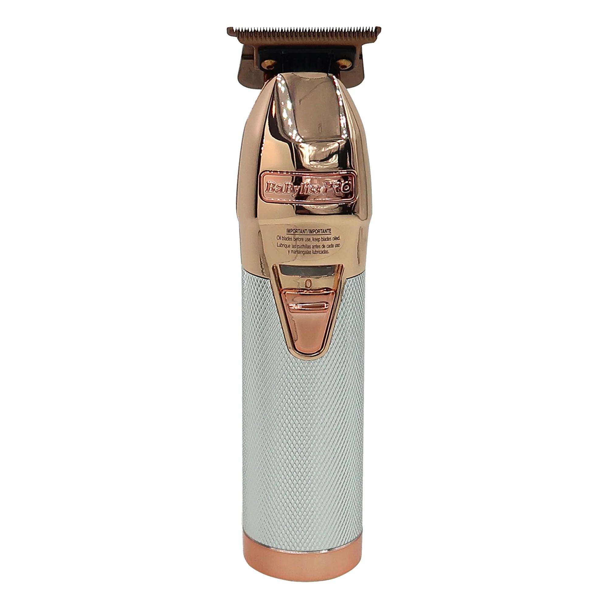 BaByliss Pro ROSEFX+ Professional Cord/Cordless All-Metal Lithium Outlining Trimmer Rose Gold #FX787NRG with BaByliss Pro Barber Clipper Trimmer Pouch - Image 2
