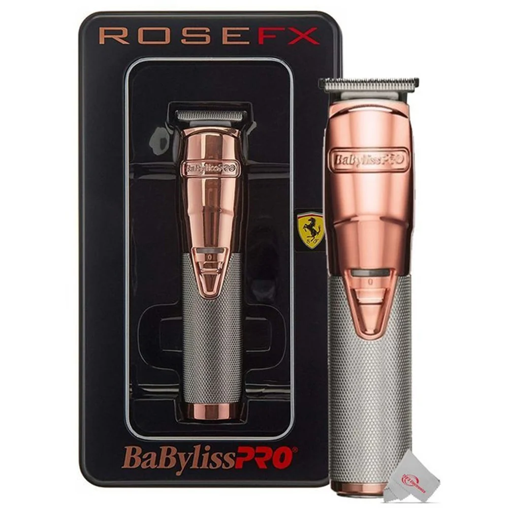 Babyliss Pro FX788RG Cordless Lithium Trimmer RoseGold with Replacement T Blade - Image 2