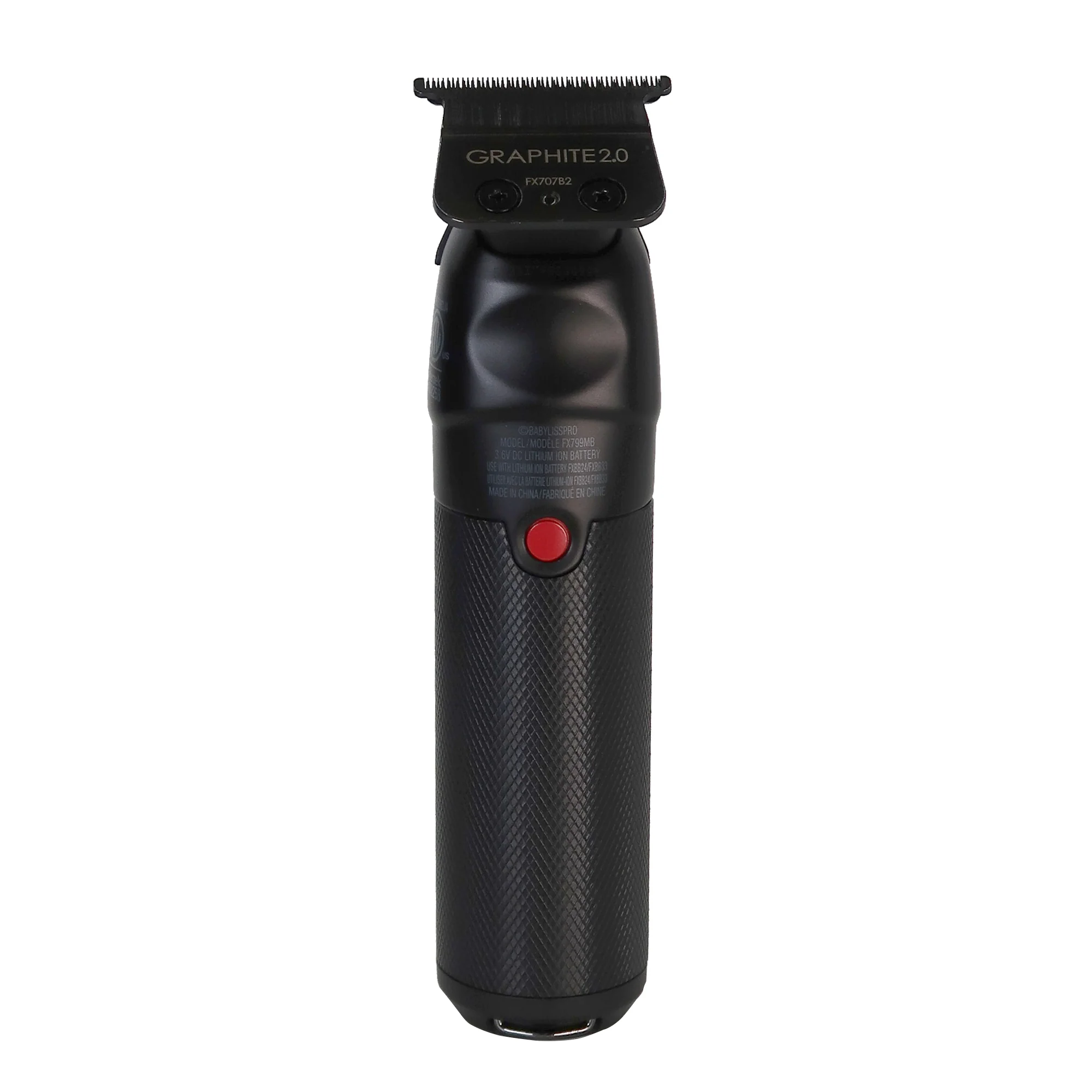 BaByliss Pro FXONE BLACKFX All-Metal Interchangeable-Battery Trimmer FX799MB with BaByliss Pro FX707B Graphite Fine Tooth Replacement T Blade Fits All FX787 Models and Wahl Clipper Oil 4 oz - Image 3