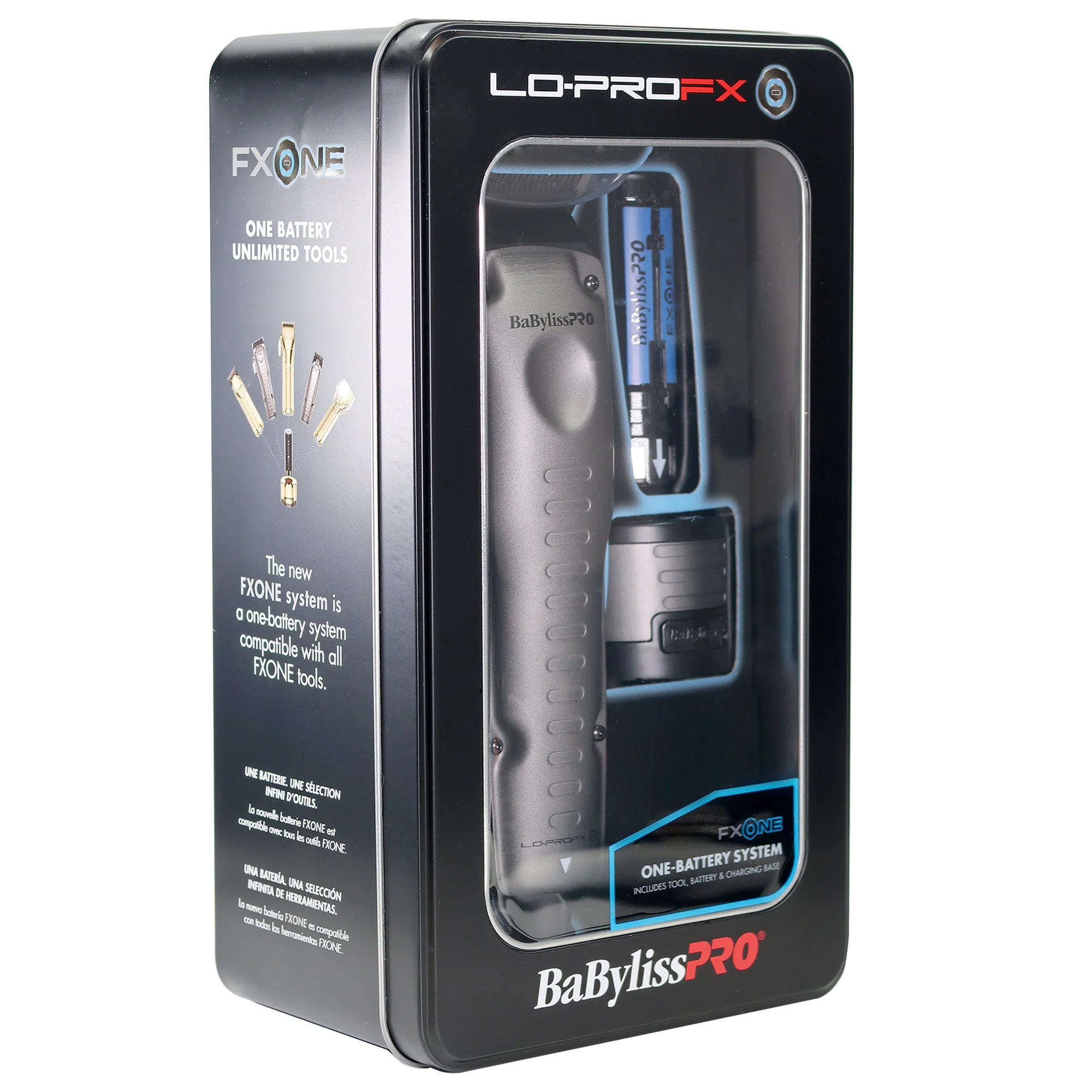 BaByliss Pro FXONE LO-PROFX High-Performance Low-Profile Clipper FX829 with FXONE LO-PROFX High-Performance Low-Profile Trimmer FX729 and FX3 High-Speed Foil Shaver FXX3SB - Image 4